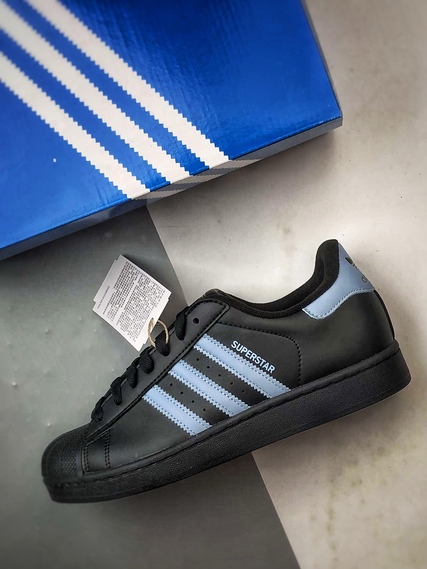 AD Originals Super 2 黑蓝色贝壳头 JS1338