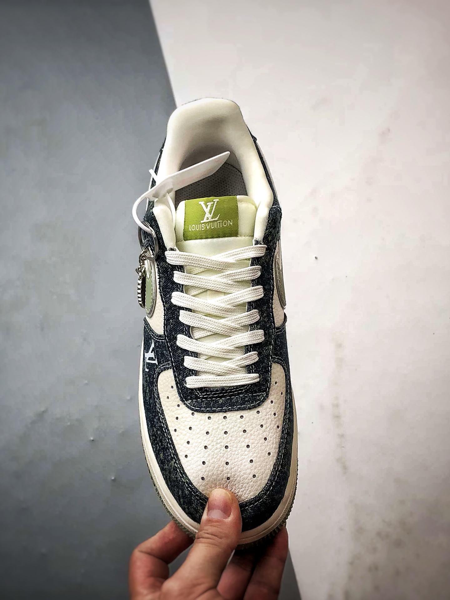 LVx Air Force 1 Low 牛仔拼接反光绿钩 DX1888-098