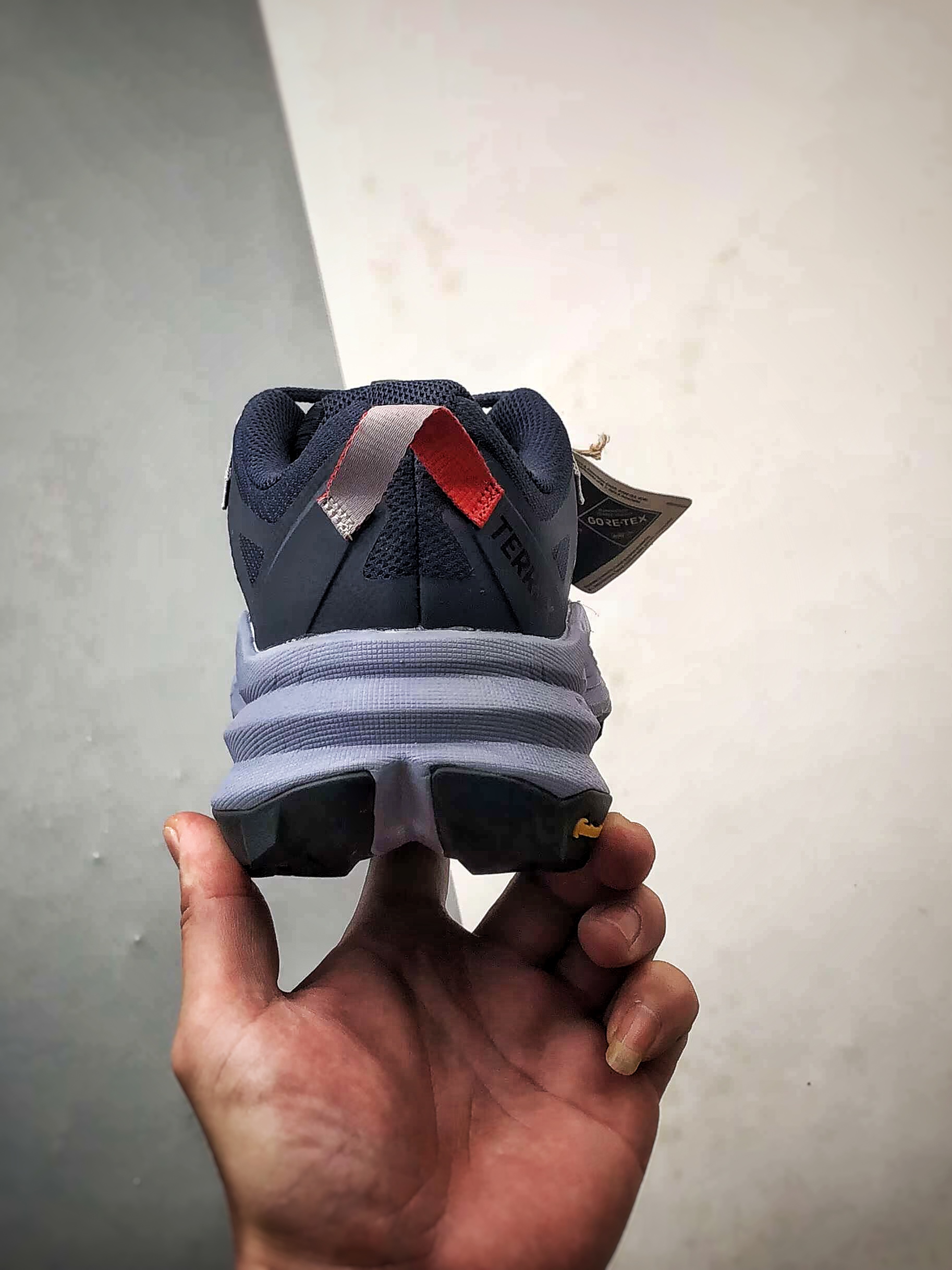 190 AD Terrex X Free Hiker GTX Shoes 深蓝 户外防水透湿透汽运动登山徒步鞋 HQ4866