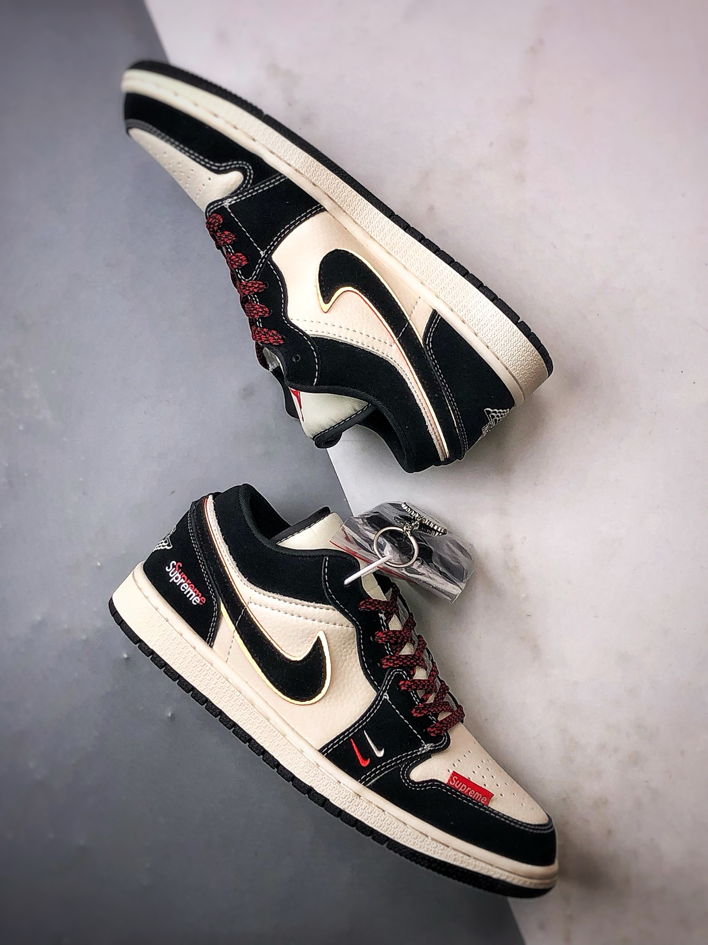 290 Air Jordan 1 Low ”高端定制” Sup黑白红 QJ2025-002