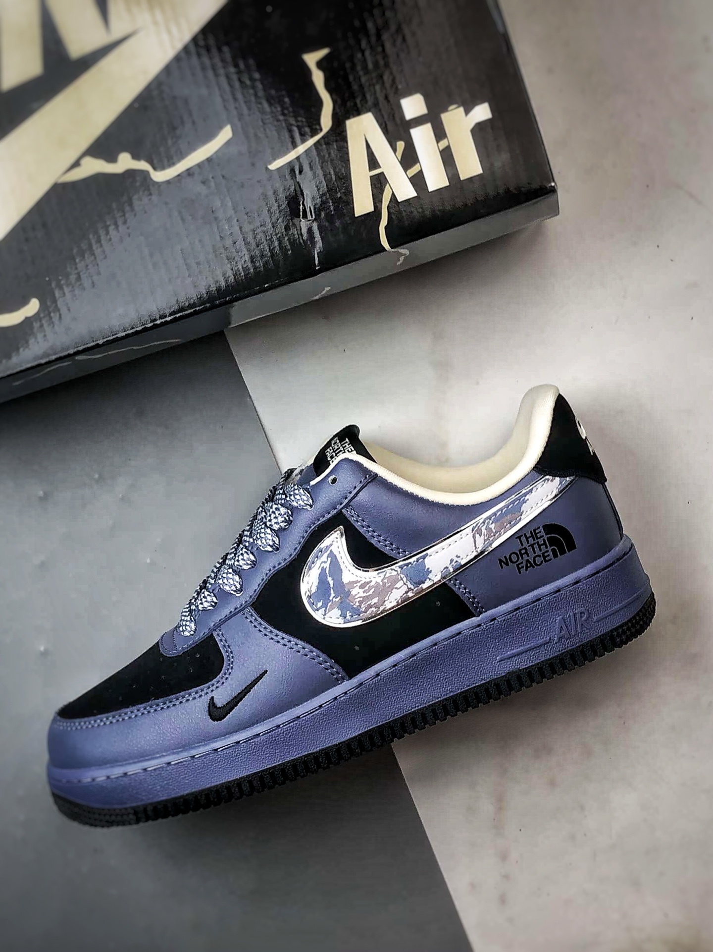 280 TNF x Air Force 1 Low 雪山紫蓝黑 KJ1688-019