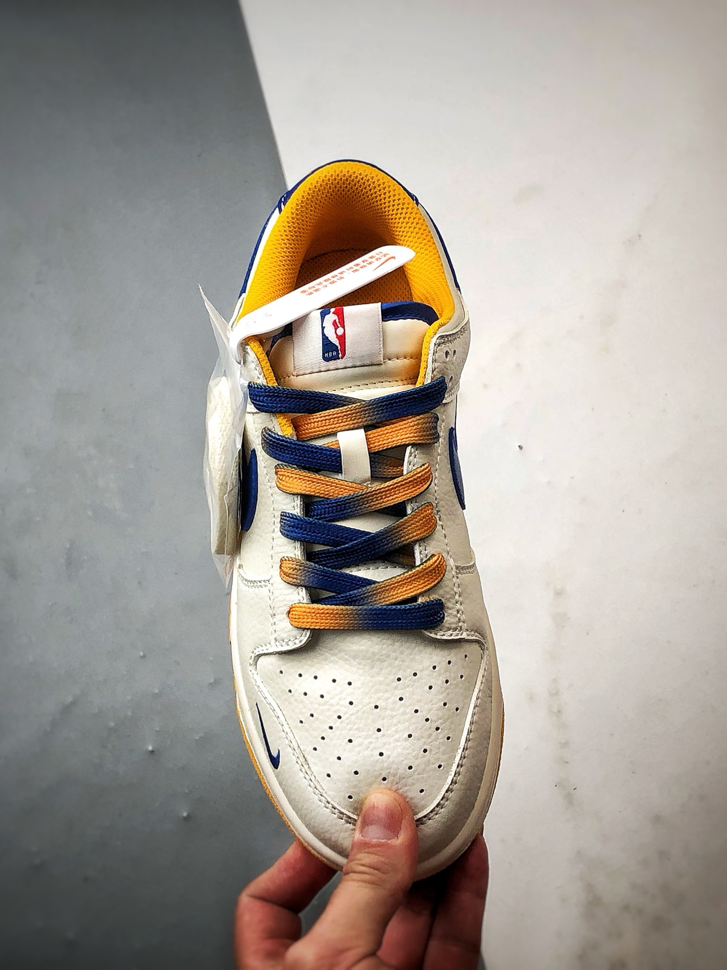 290 NK Dunk Low Retro ”DIY高端定制” 勇士队白蓝黄 低帮休闲运动板鞋 CS1688-108