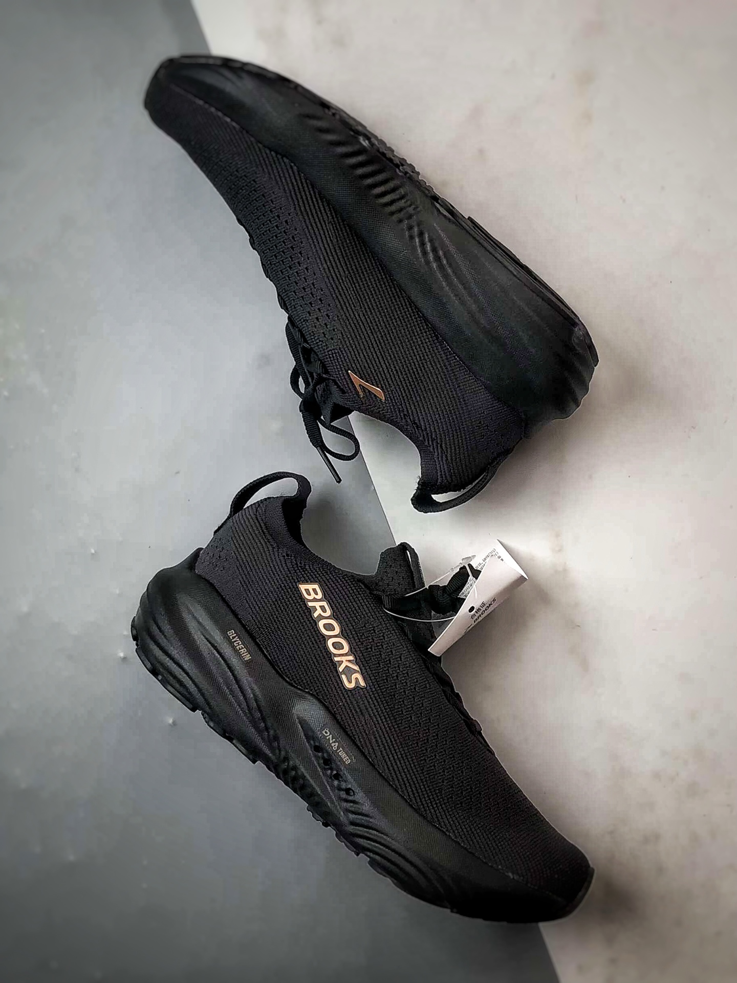 200 Brooks/布鲁克斯 Glycerin StealthFit 22 黑色 甘油22代缓震马拉松氮气慢跑鞋