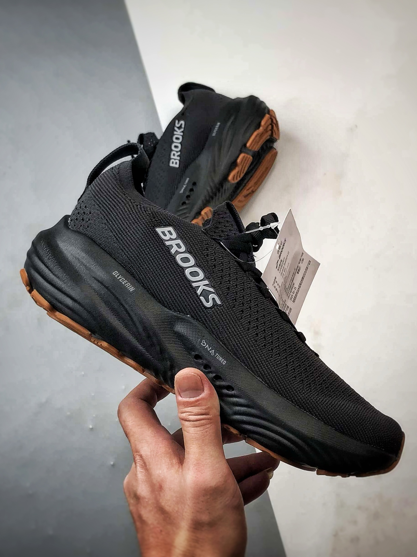 200 Brooks/布鲁克斯 Glycerin StealthFit 22 黑色 甘油22代缓震马拉松氮气慢跑鞋