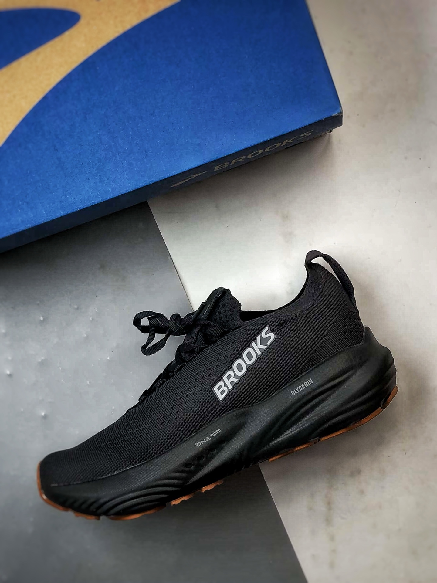 200 Brooks/布鲁克斯 Glycerin StealthFit 22 黑色 甘油22代缓震马拉松氮气慢跑鞋