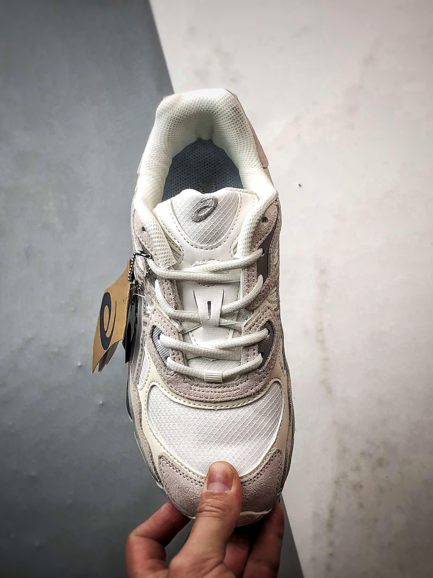 220 Asics Gel-N 复古单品 浅灰 亚瑟士新款厚底街头运动休闲鞋 1203A739-100