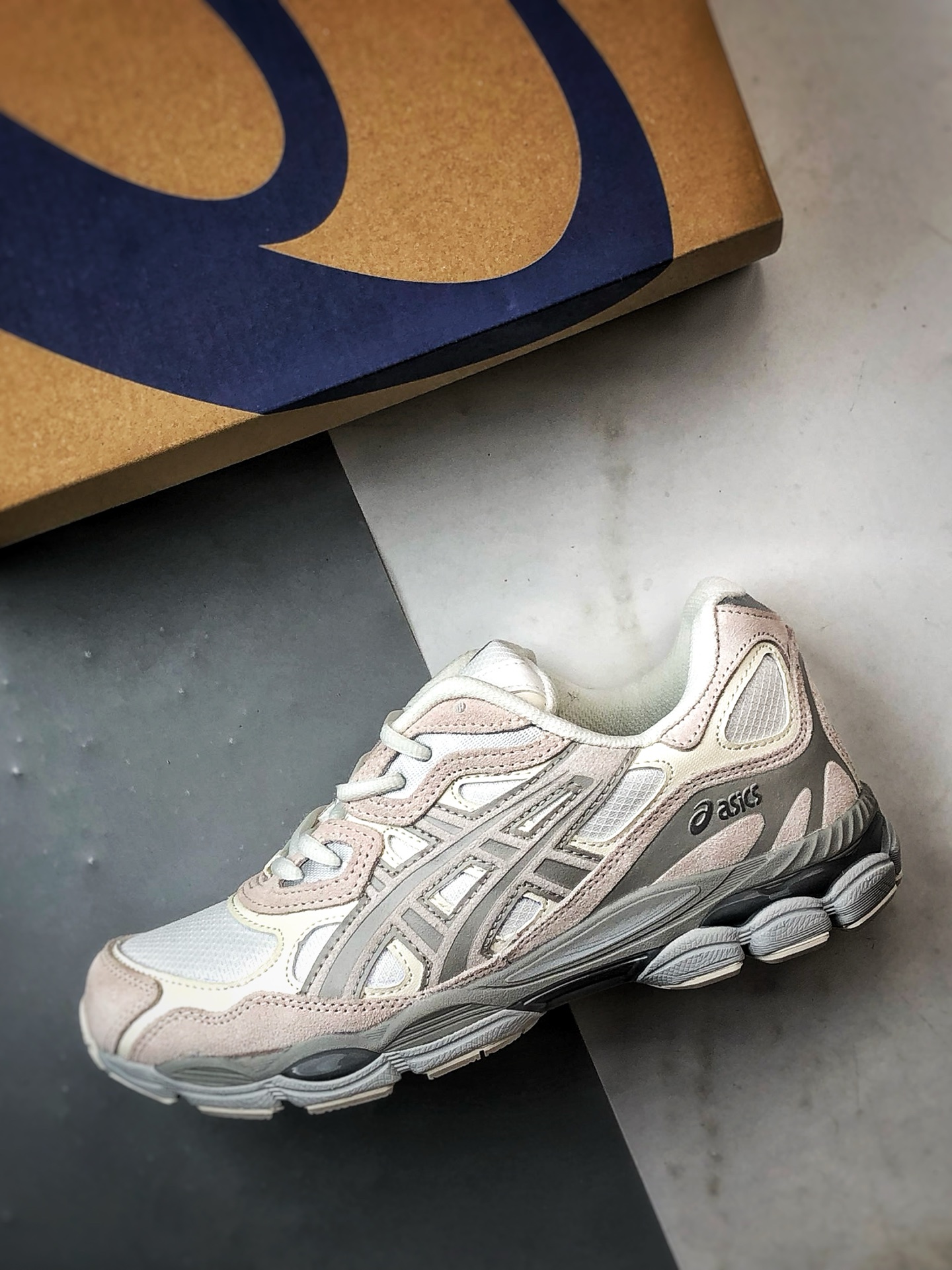 220 Asics Gel-N 复古单品 浅灰 亚瑟士新款厚底街头运动休闲鞋 1203A739-100
