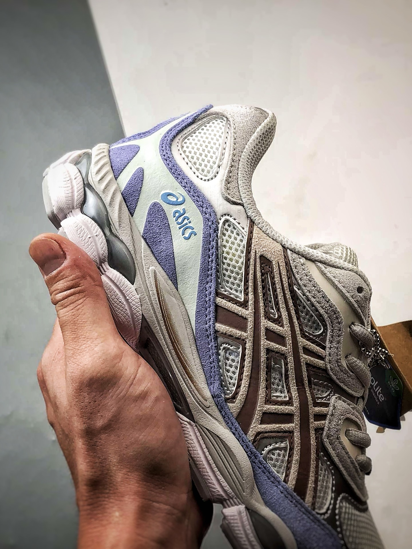 220 Asics Gel-N 复古单品 白蓝 亚瑟士新款厚底街头运动休闲鞋 1203A953-100