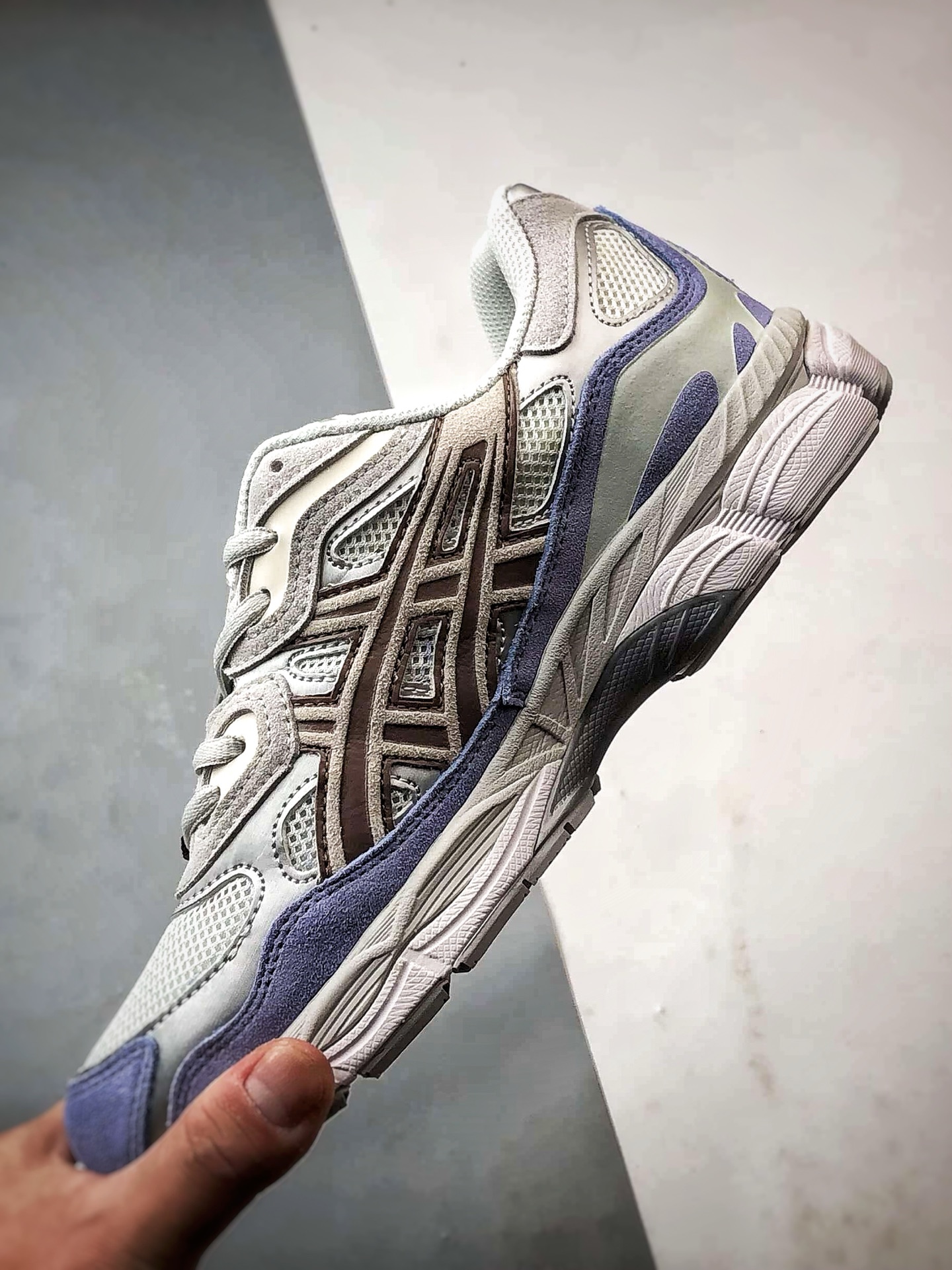 220 Asics Gel-N 复古单品 白蓝 亚瑟士新款厚底街头运动休闲鞋 1203A953-100