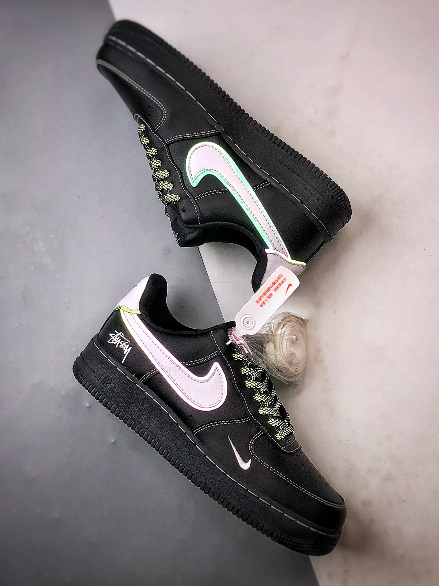 280 Stussy x Air Force 1 Low 黑白夜魔钩 DD1982-317