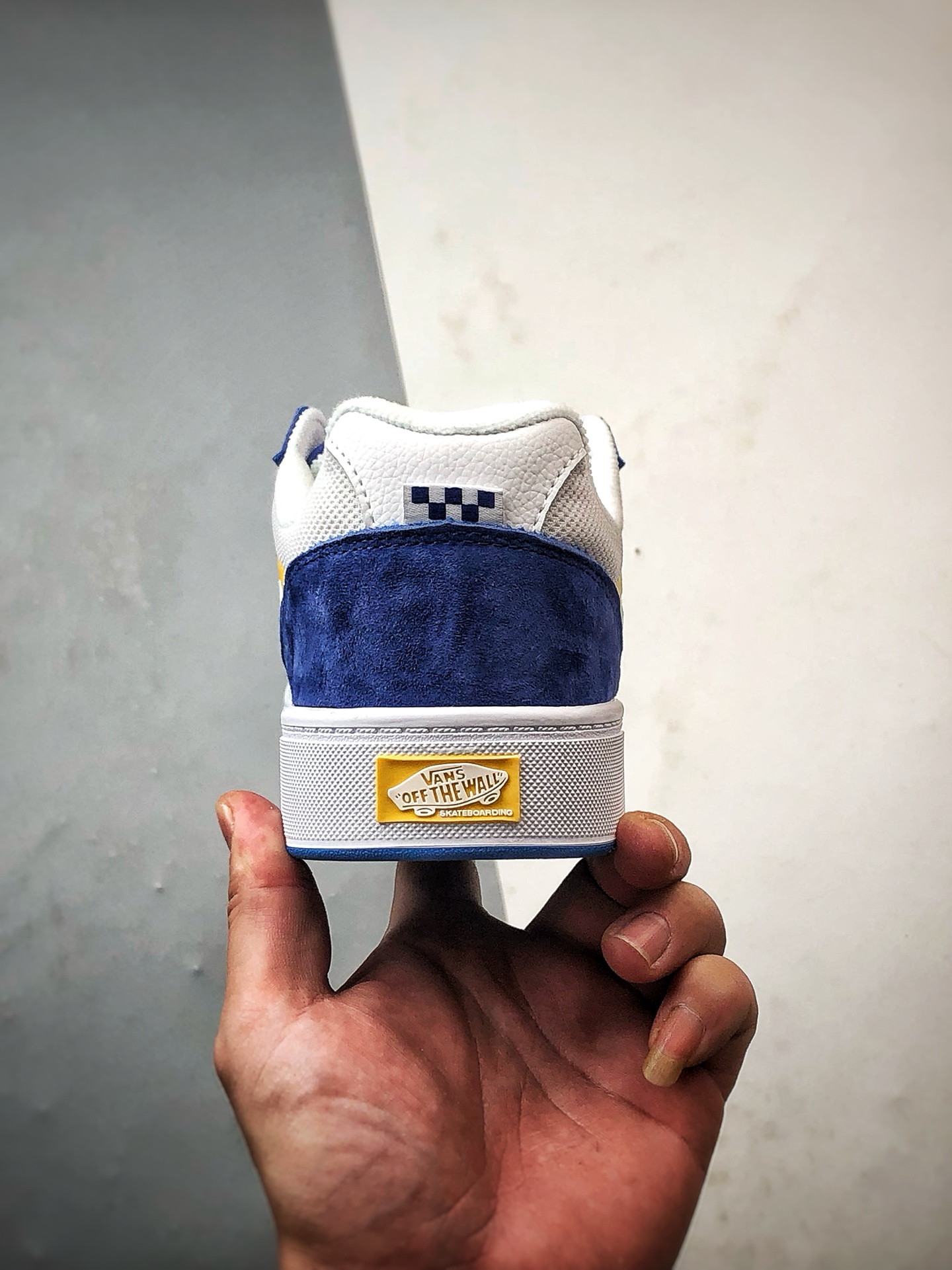 Vans Skate Estazzo 白蓝黄 新品 经典复古厚鞋舌面包鞋 VN000D45BYL