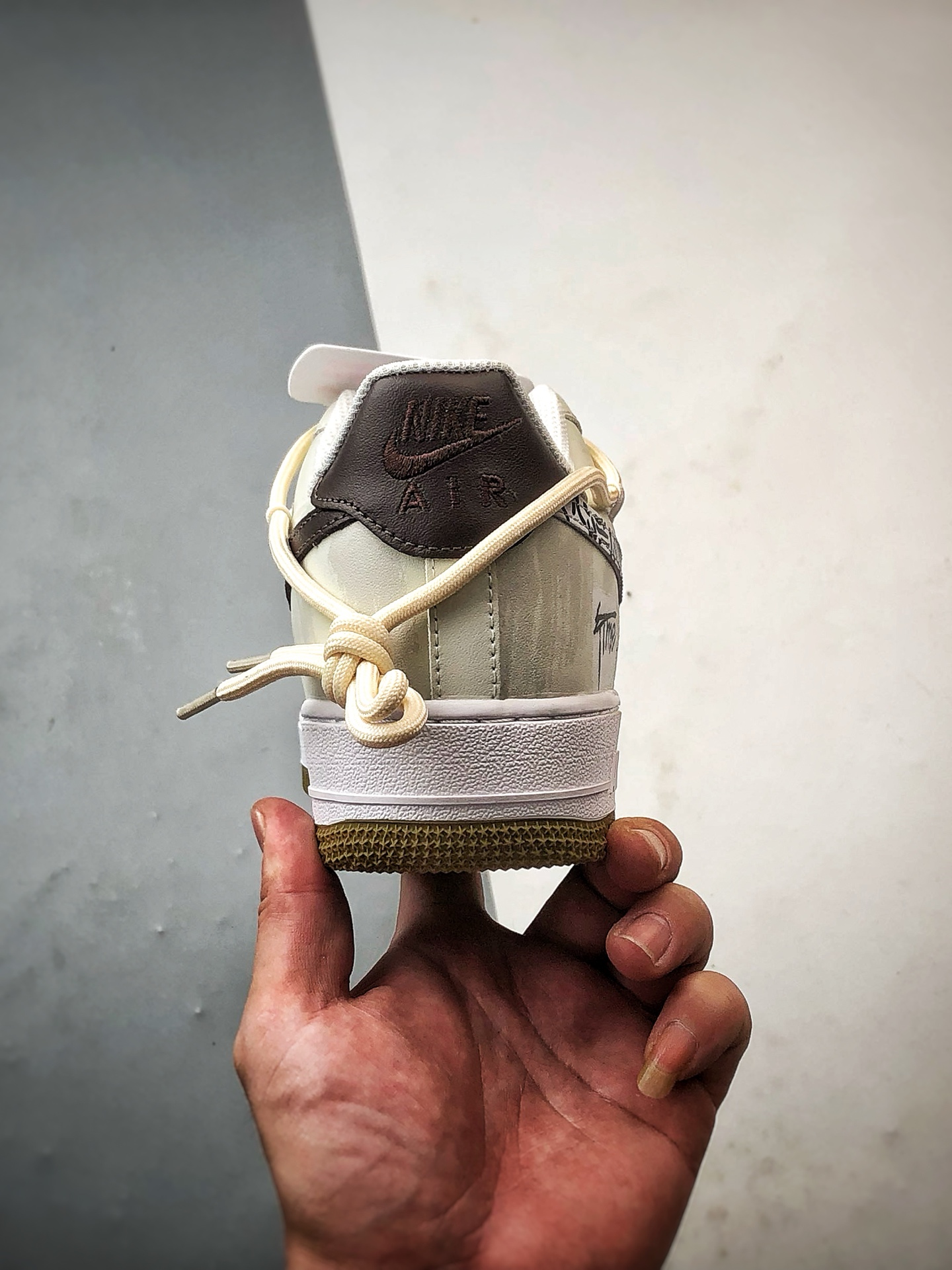 定制球鞋 Air Force 1 Low 时间树轮 白灰棕解构 经典休闲运动板鞋 ZH0316-094-High Quatity Cheap Brand wholesale wholesaler seller Clothes Bags handbags Sneakers Top Fashion Clothing Shoes from China Factory Chinese suppliers best Quality Beautiful Price 定制球鞋 Air Force 1 Low 时间树轮 白灰棕解构 经典休闲运动板鞋 ZH0316-094