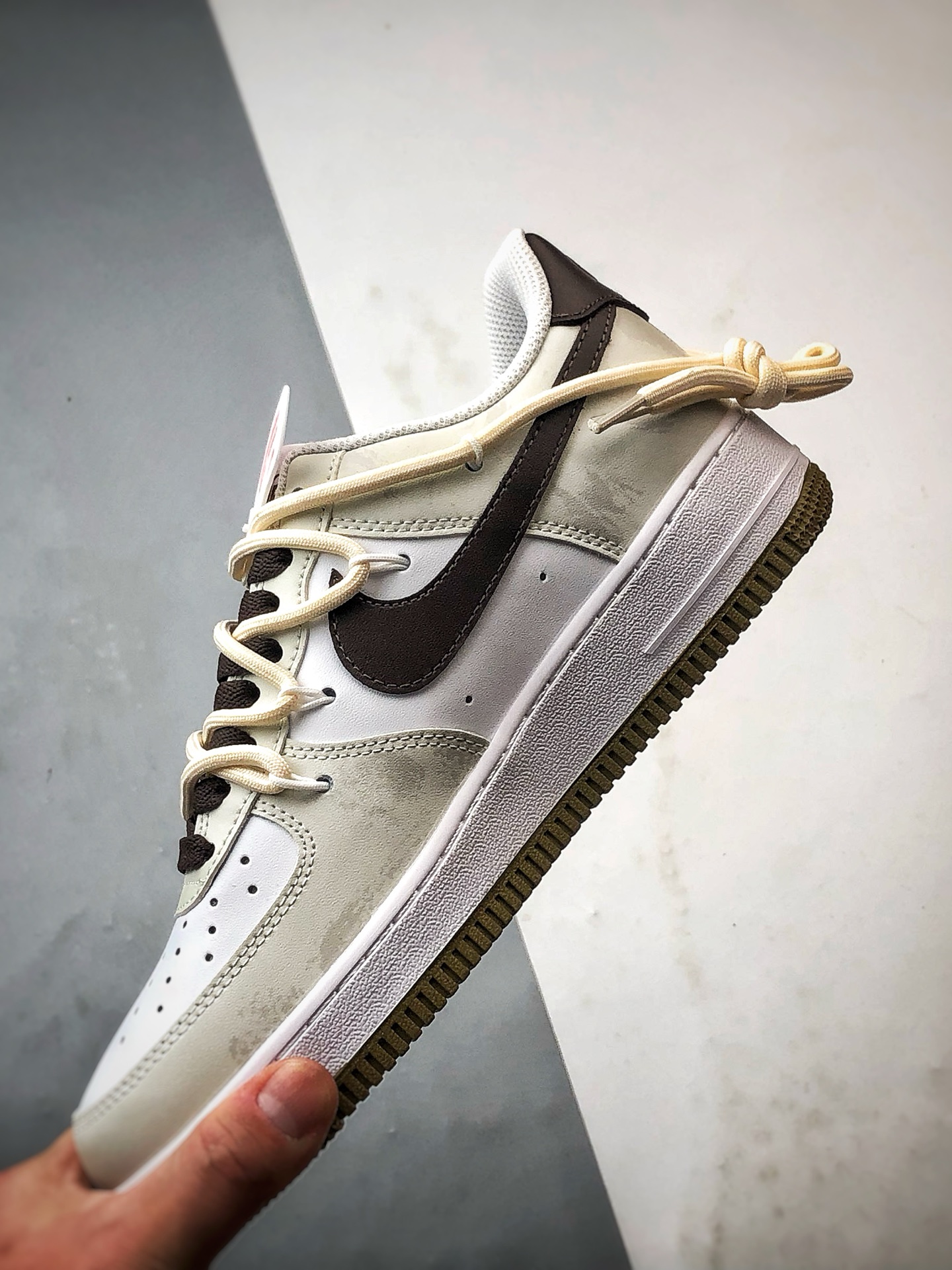 定制球鞋 Air Force 1 Low 时间树轮 白灰棕解构 经典休闲运动板鞋 ZH0316-094-High Quatity Cheap Brand wholesale wholesaler seller Clothes Bags handbags Sneakers Top Fashion Clothing Shoes from China Factory Chinese suppliers best Quality Beautiful Price 定制球鞋 Air Force 1 Low 时间树轮 白灰棕解构 经典休闲运动板鞋 ZH0316-094