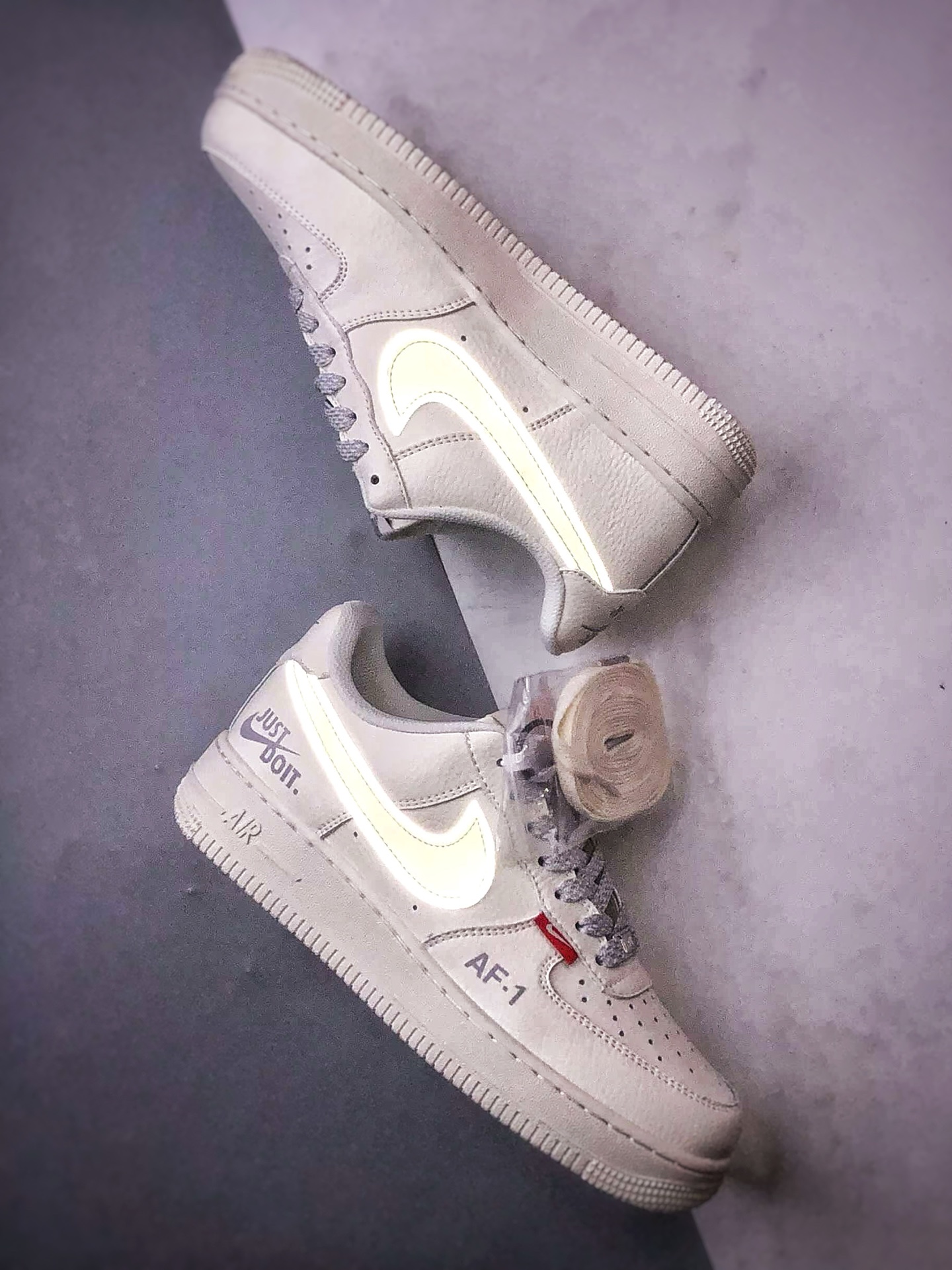 Air Force 1 '07 Low 米白灰反光钩 CS5288-043