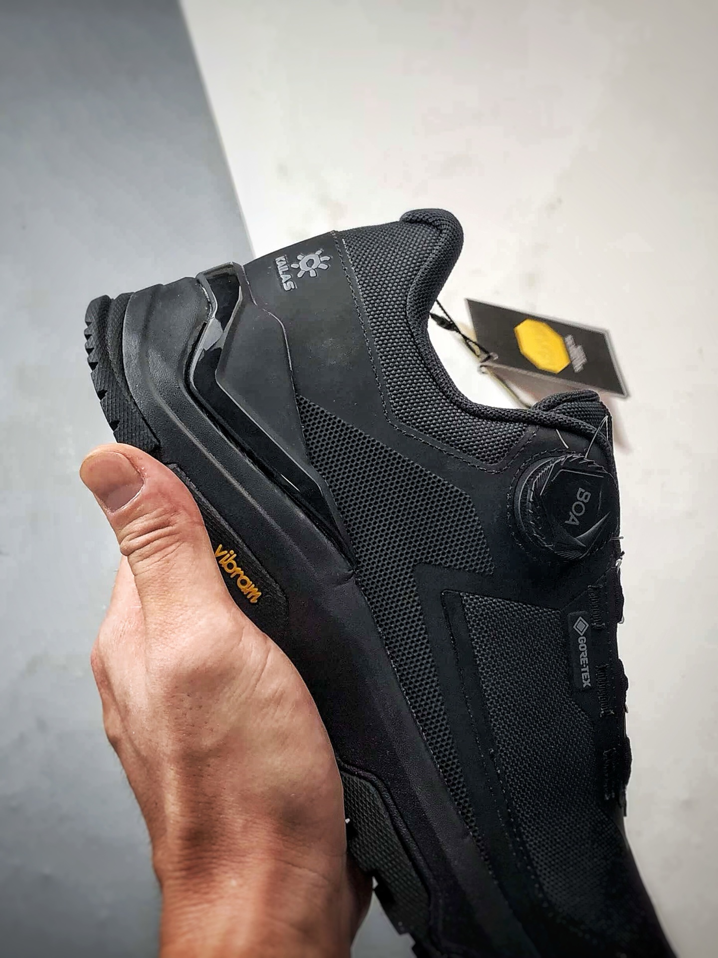 凯乐石KAILAS 界山GTX BOA 墨黑 户外低帮防水登山徒步鞋