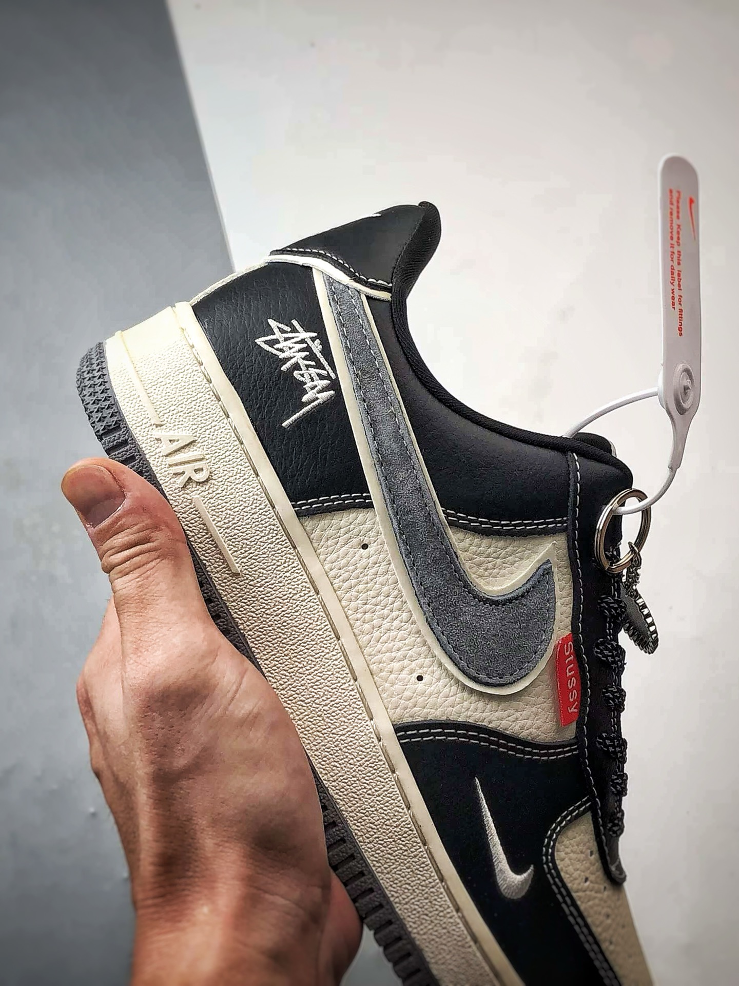 Stussy x Air Force 1 Low 米黑灰 DF0188-102