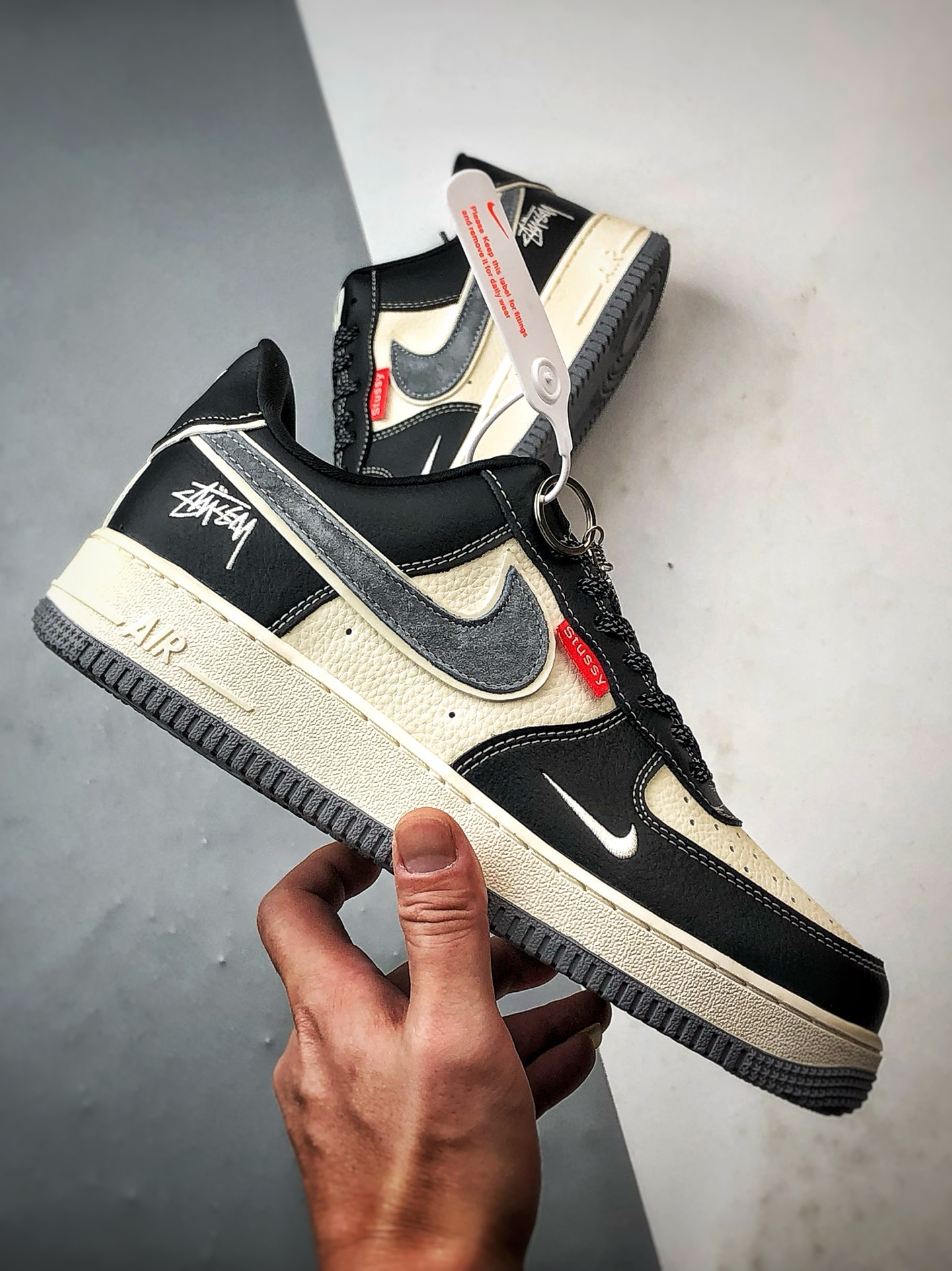 Stussy x Air Force 1 Low 米黑灰 DF0188-102