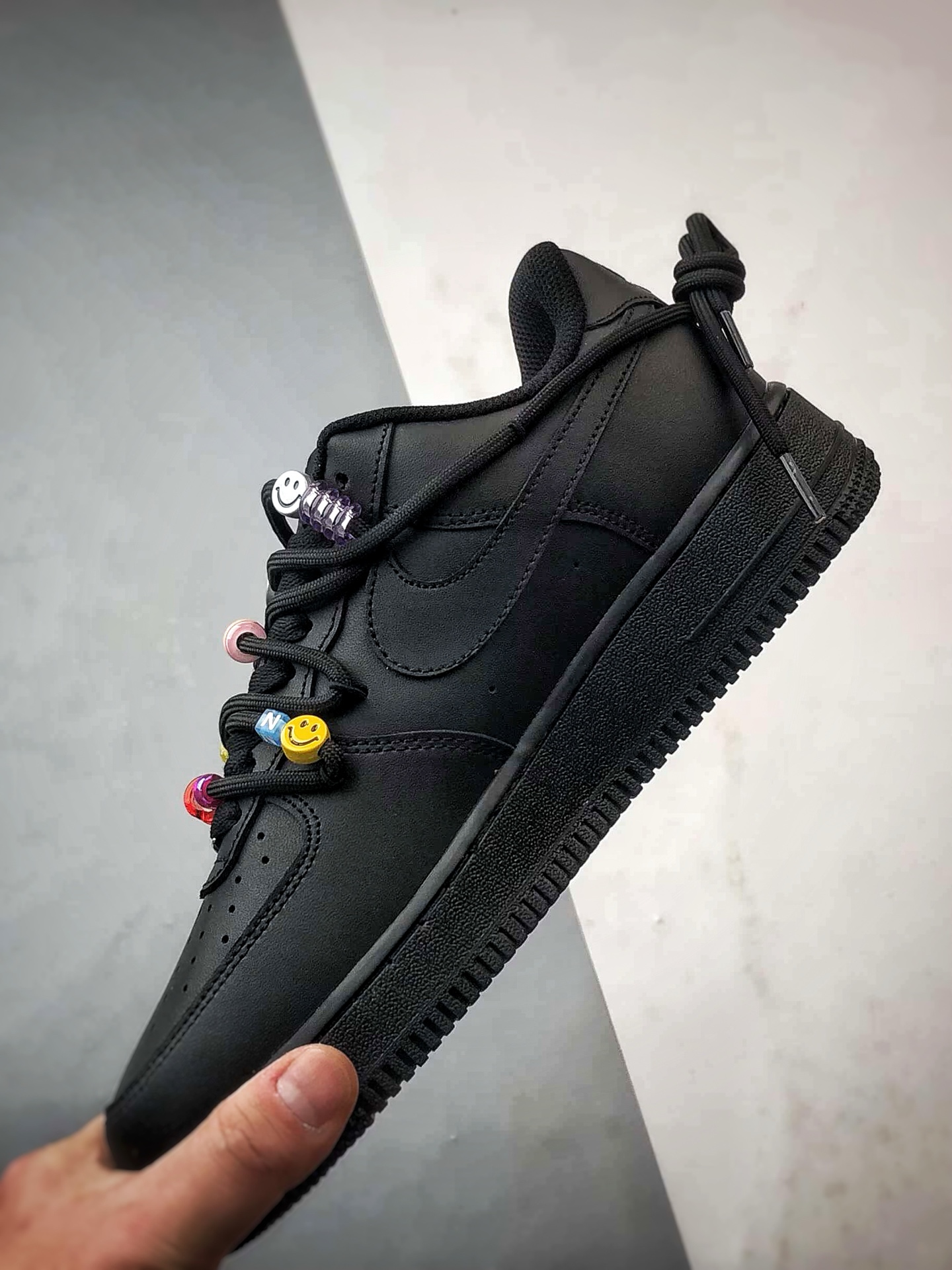 定制球鞋 Air Force 1 Low 密码终局 黑色解构 经典休闲运动板鞋 FQ5296-101