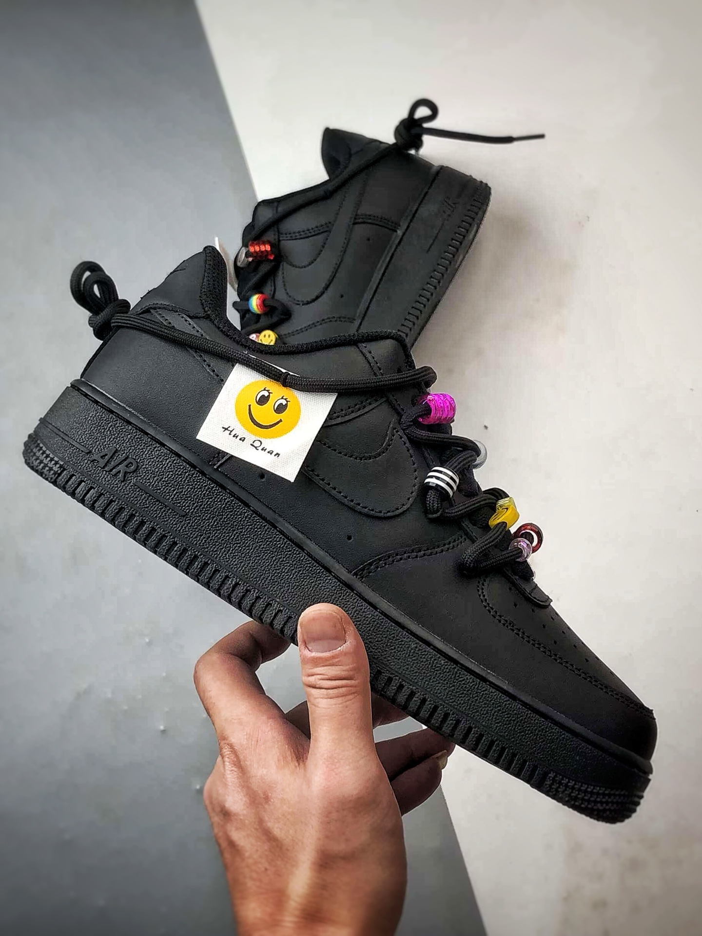 定制球鞋 Air Force 1 Low 密码终局 黑色解构 经典休闲运动板鞋 FQ5296-101