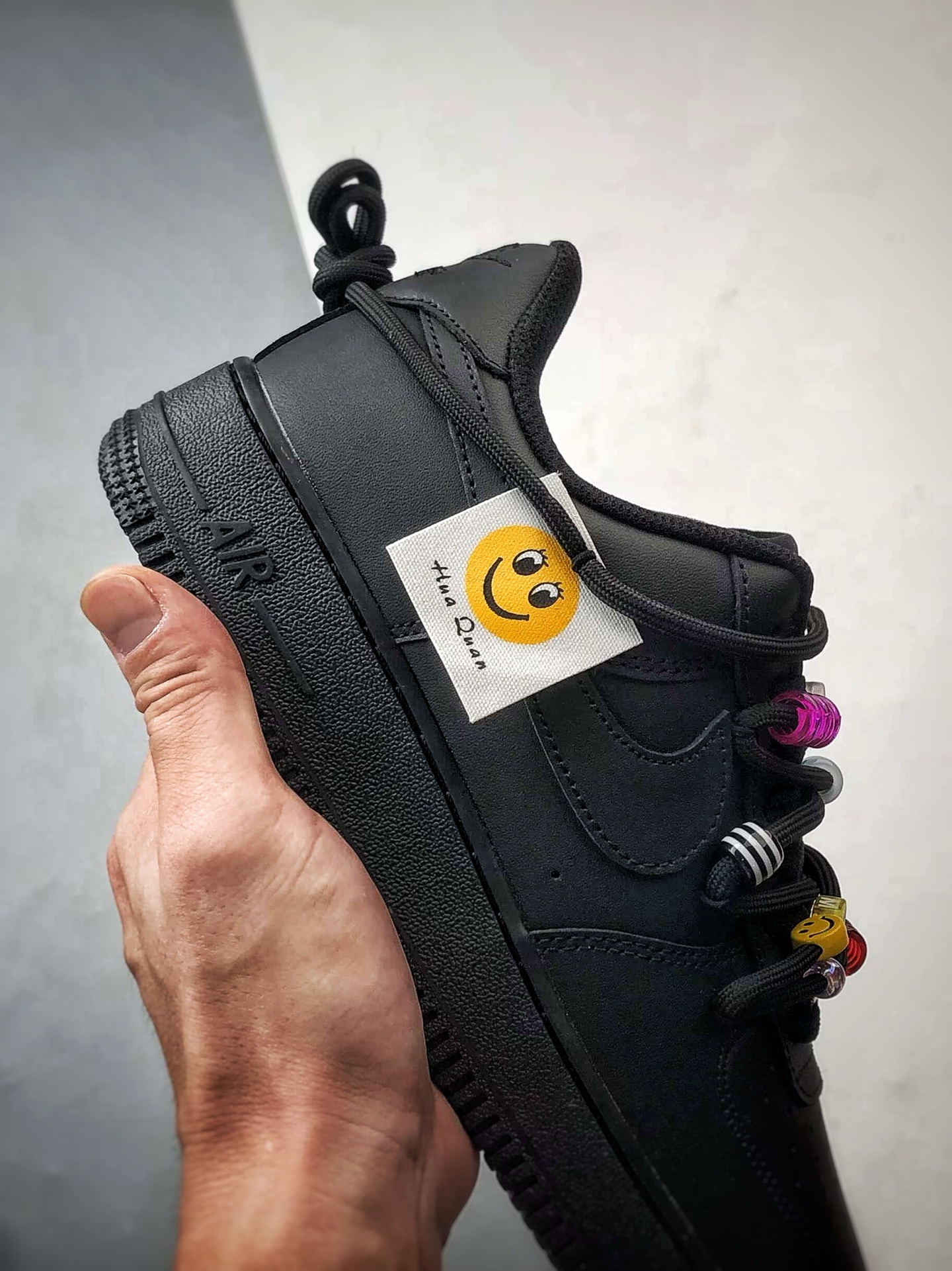 定制球鞋 Air Force 1 Low 密码终局 黑色解构 经典休闲运动板鞋 FQ5296-101