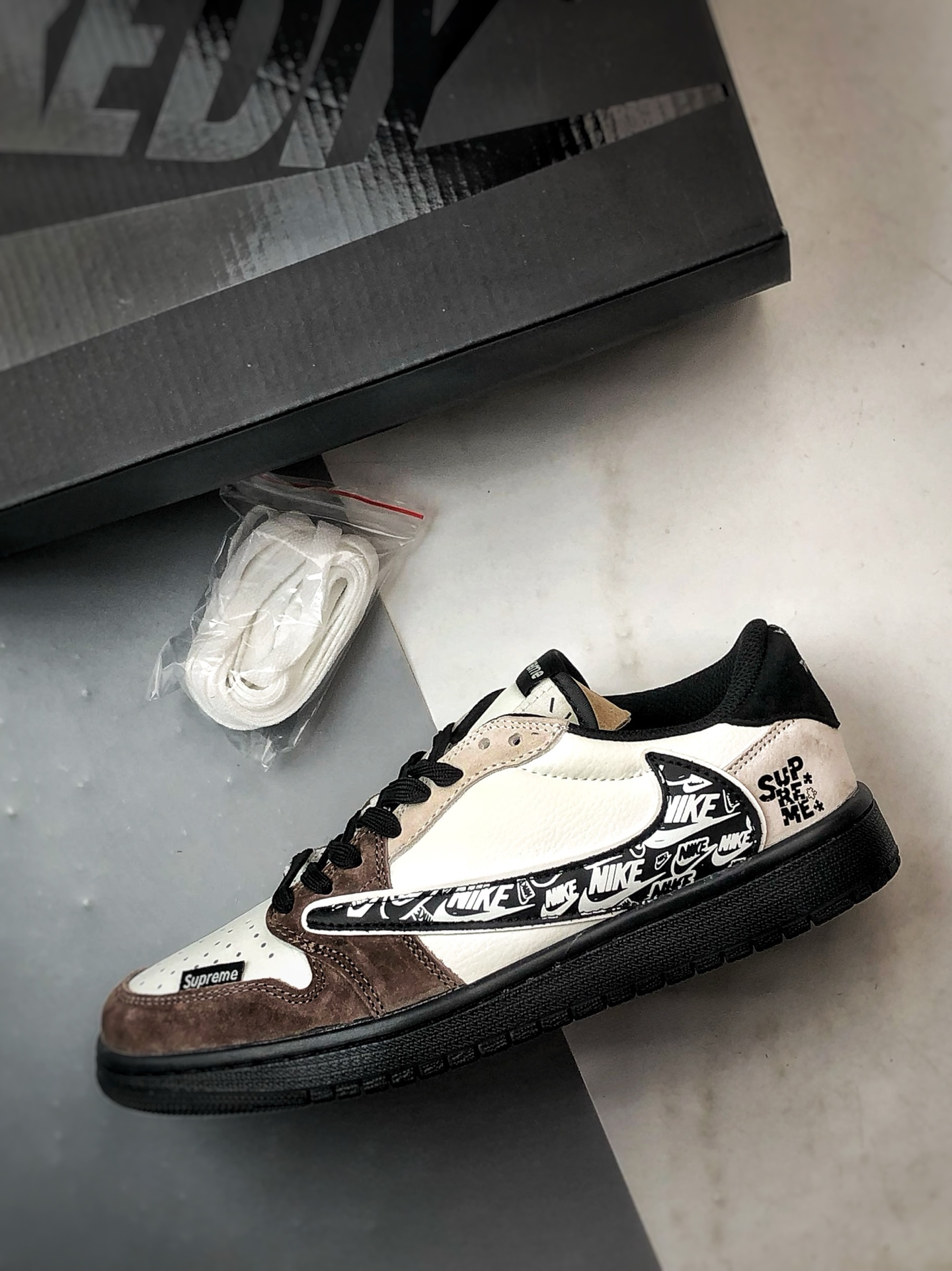 290 Air Jordan 1 Low ”高端定制” Sup棕黑印花倒钩 DZ5899-032