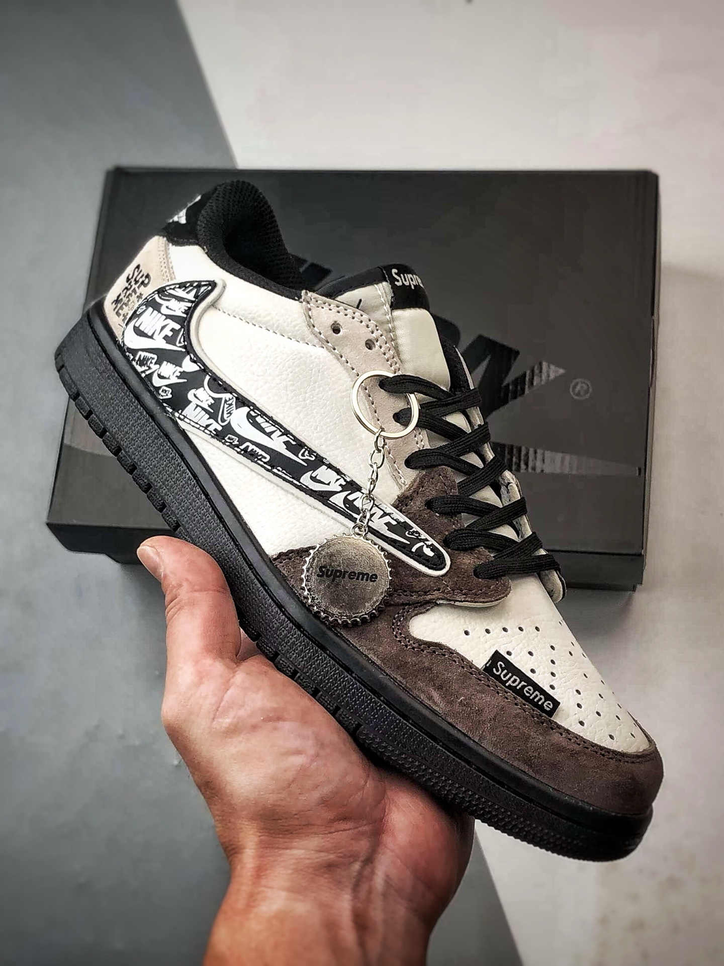 290 Air Jordan 1 Low ”高端定制” Sup棕黑印花倒钩 DZ5899-032