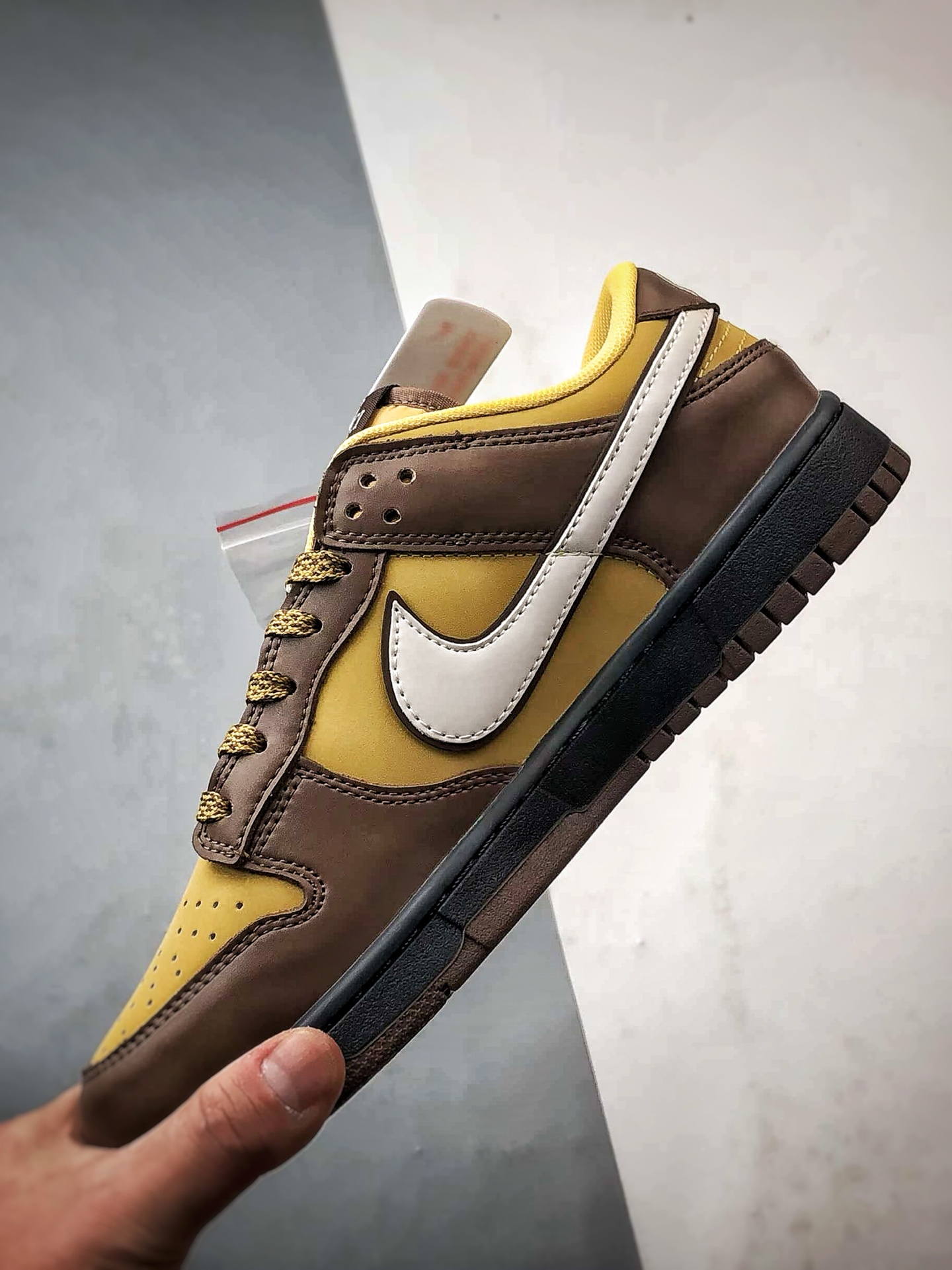 NK Dunk Low Retro ”DIY高端定制” 古驰棕黄反光白钩 低帮休闲运动板鞋 DJ1988-001