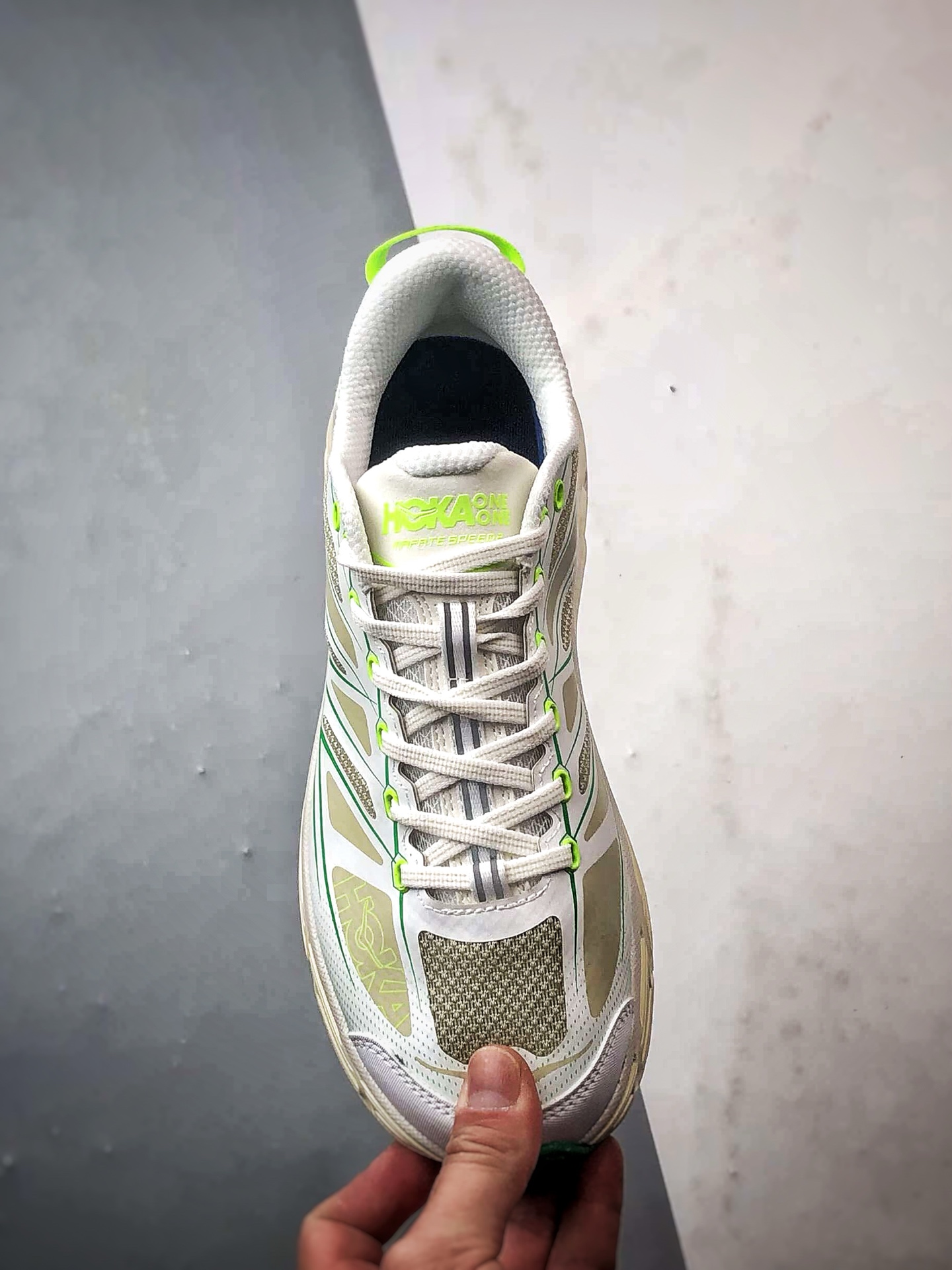 200 Hoka One One Mafate Speed 2 白绿 玛法特低帮厚底轻量户外运动鞋 1126851-WTFR