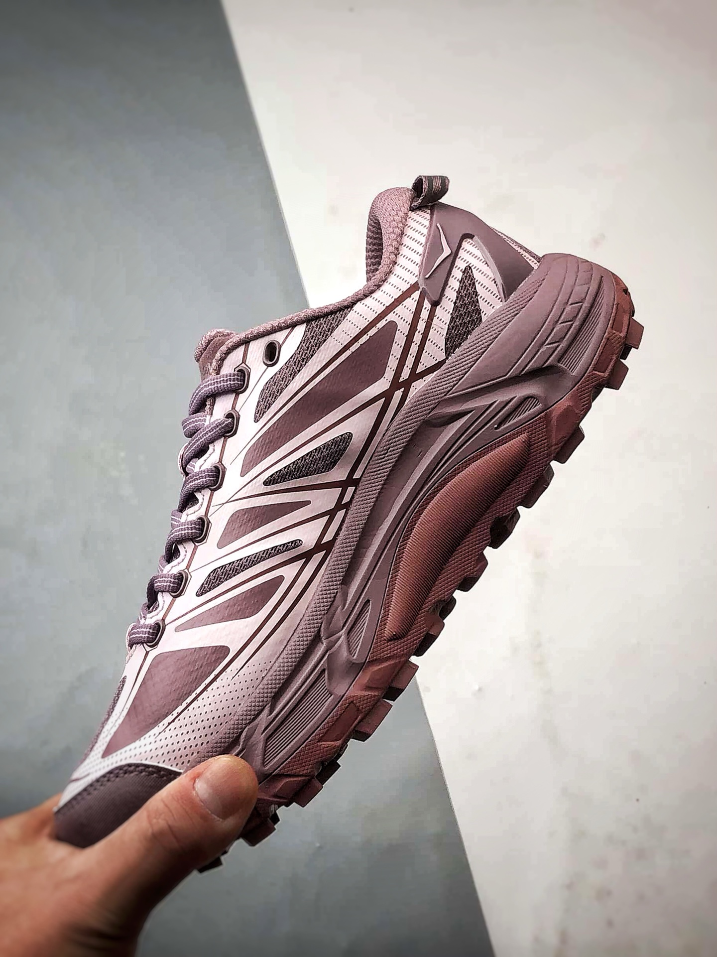 200 Hoka One One Mafate Speed 2 紫粉 玛法特低帮厚底轻量户外运动鞋 1126851-CVC