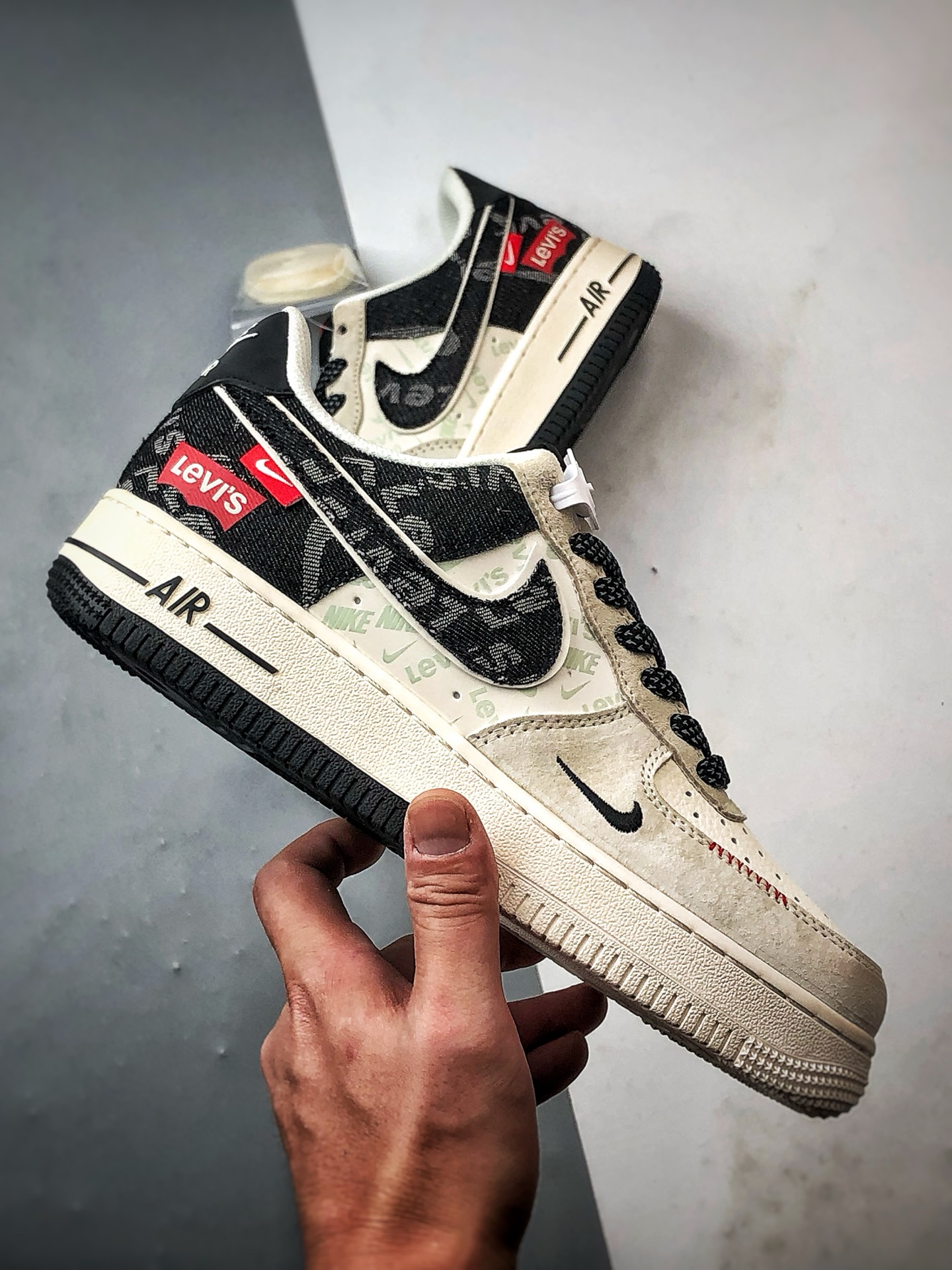 levi’s x Air Force 1 Low 米灰黑牛仔 MZ9588-800