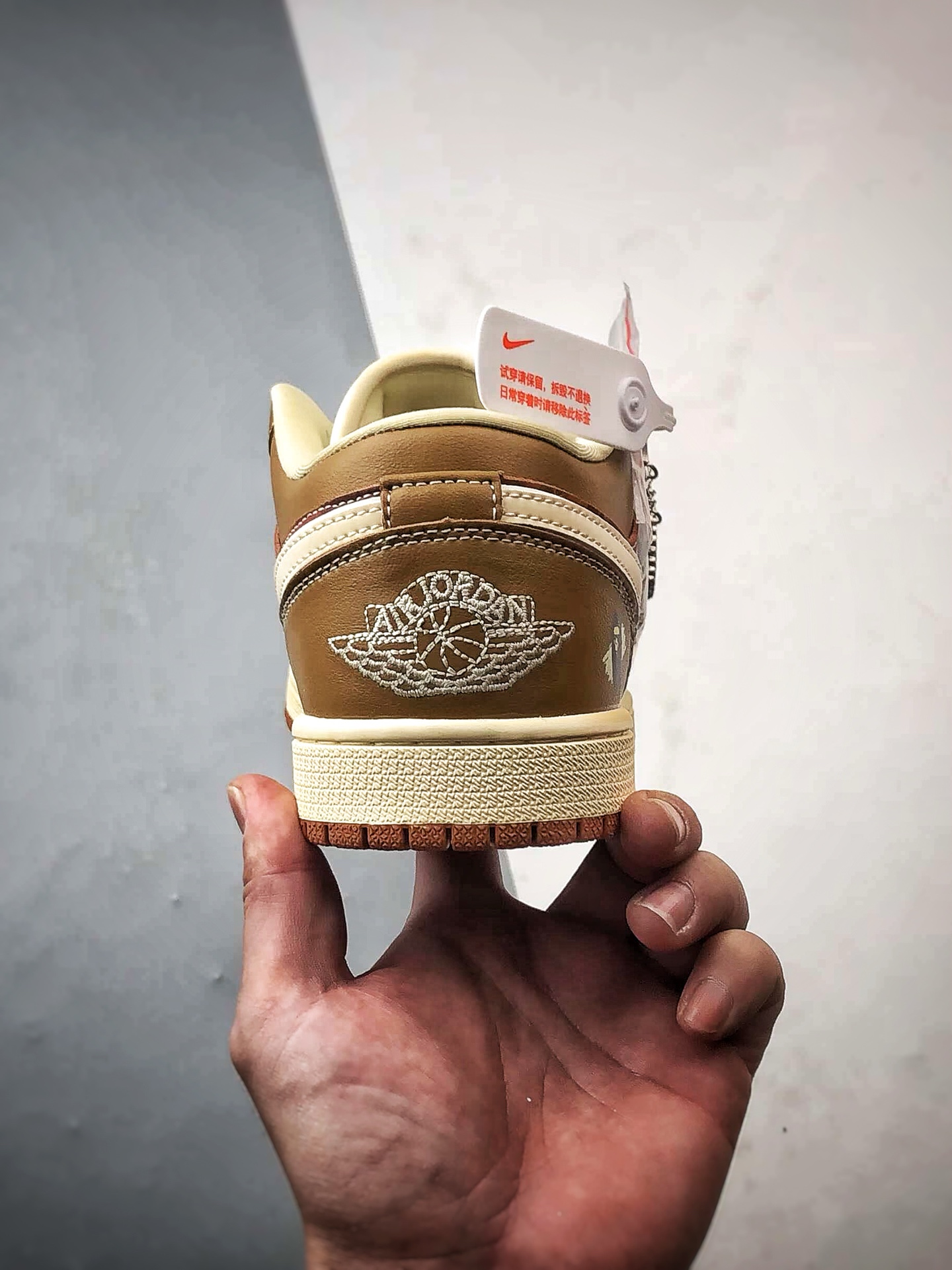 Air Jordan 1 Low ”高端定制” Bape棕黄橙迷彩 QG1988-014