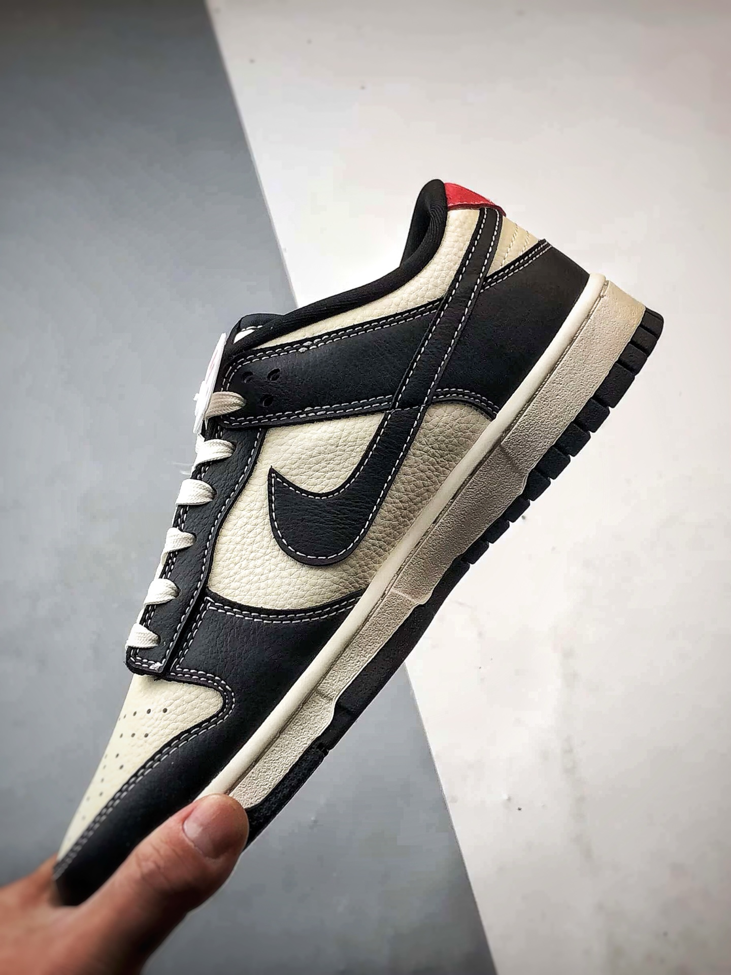 NK Dunk Low Retro ”DIY高端定制” 巴黎米白黑 低帮休闲运动板鞋 DS6608-016