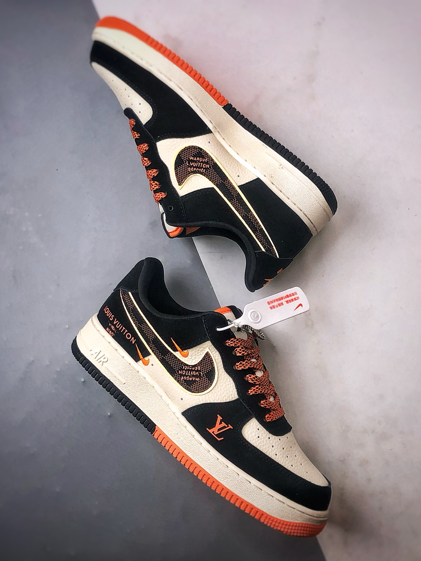 LV x Air Force 1 Low 米黑橙 KJ1688-025