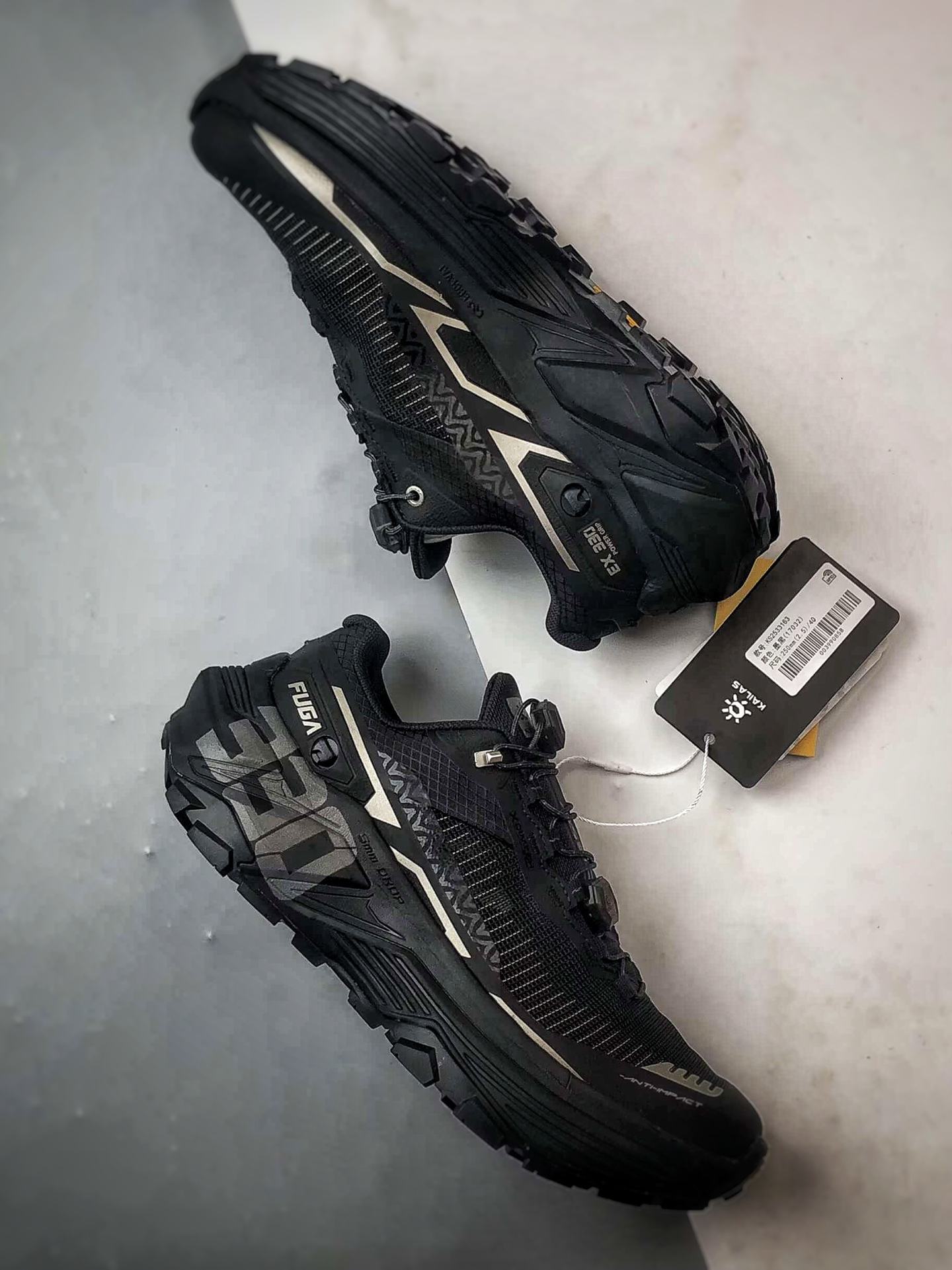 270 KAILAS FUGA EX330 25 墨黑 凯乐石 户外徒步登山越野全能跑鞋