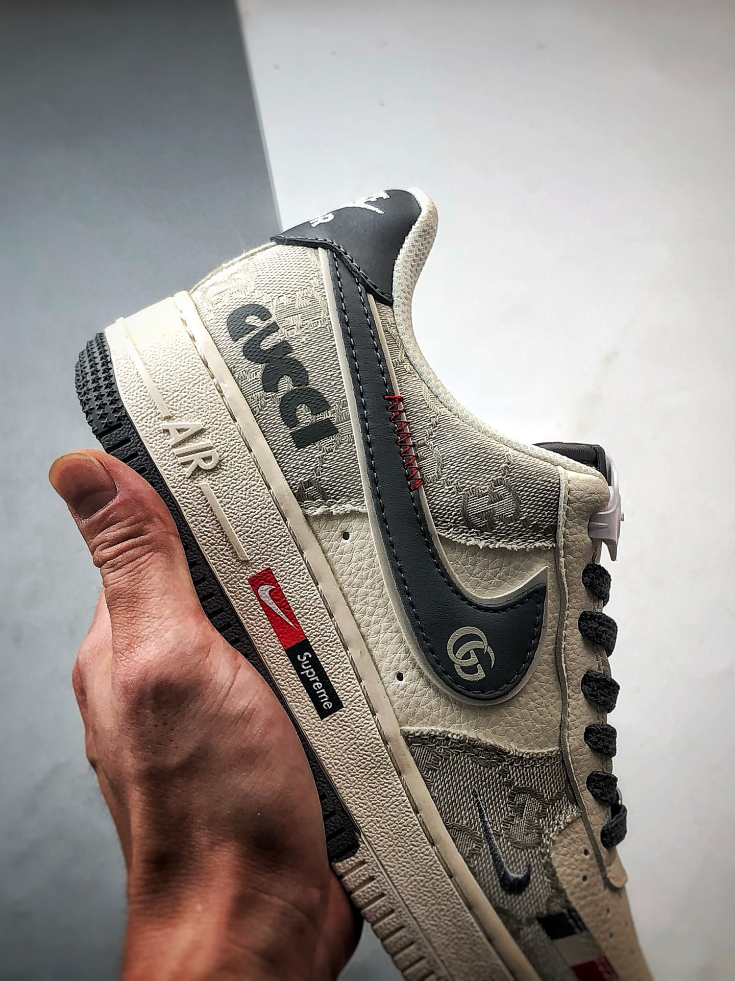 Gucci x Air Force 1 Low 白灰牛仔 MZ9588-808