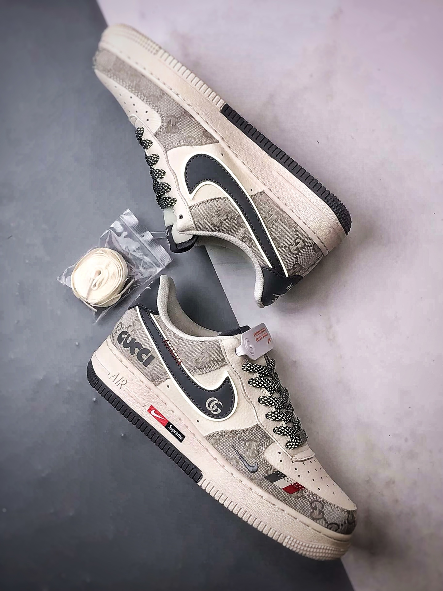 Gucci x Air Force 1 Low 白灰牛仔 MZ9588-808