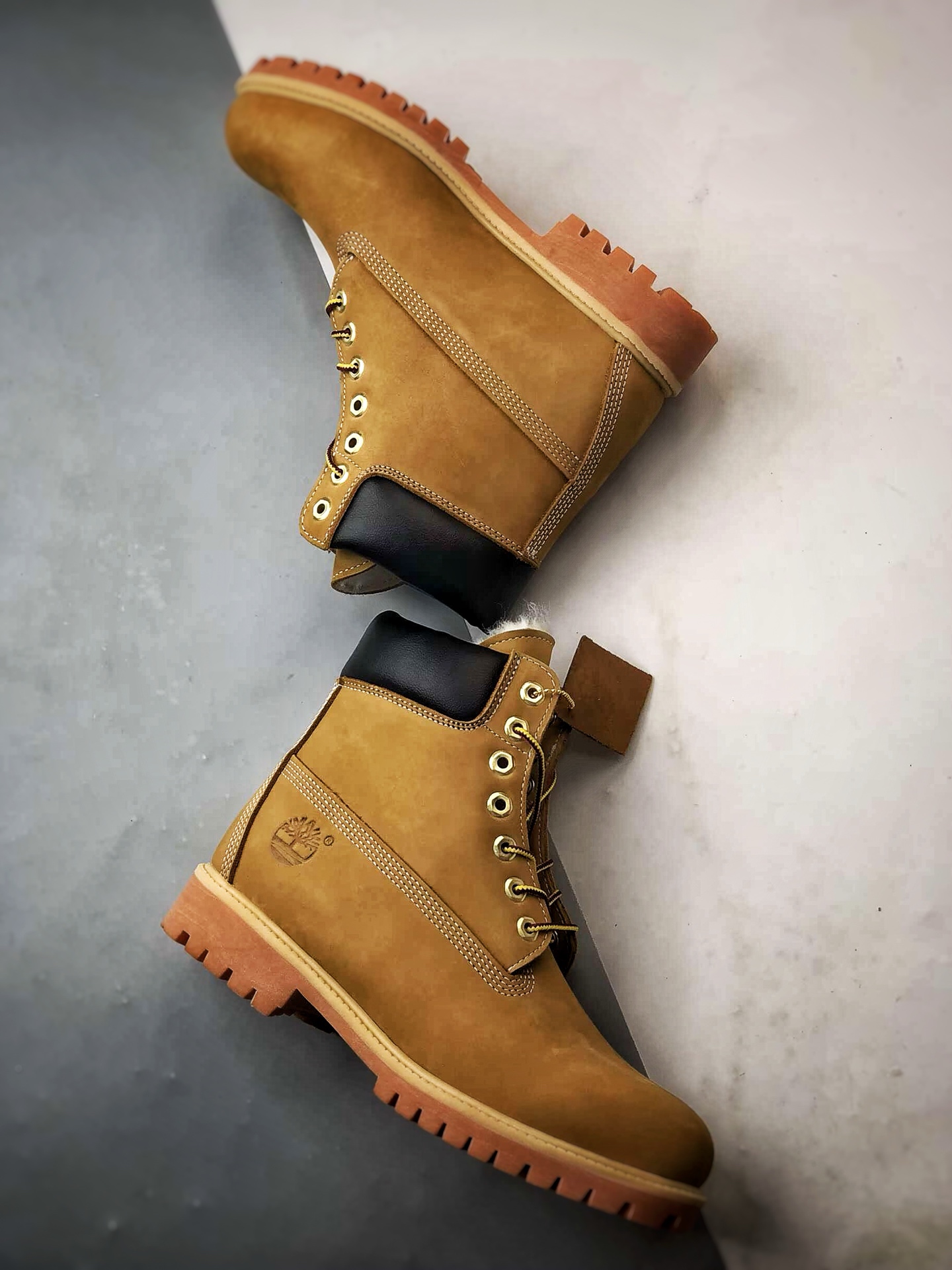 450 Timberland 天伯伦/添柏岚 顶级莞产批次 羊皮毛一体高帮经典款