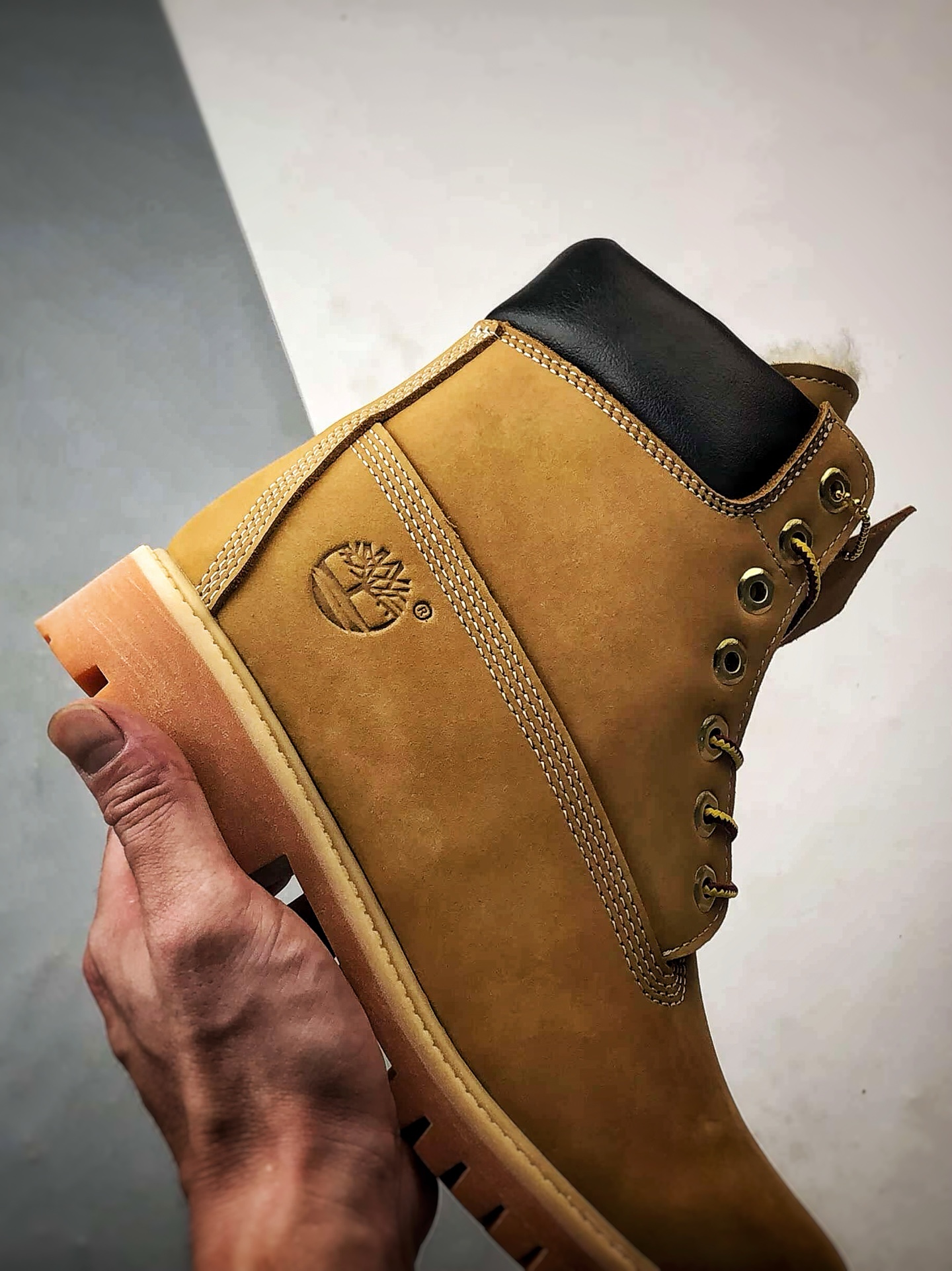 450 Timberland 天伯伦/添柏岚 顶级莞产批次 羊皮毛一体高帮经典款