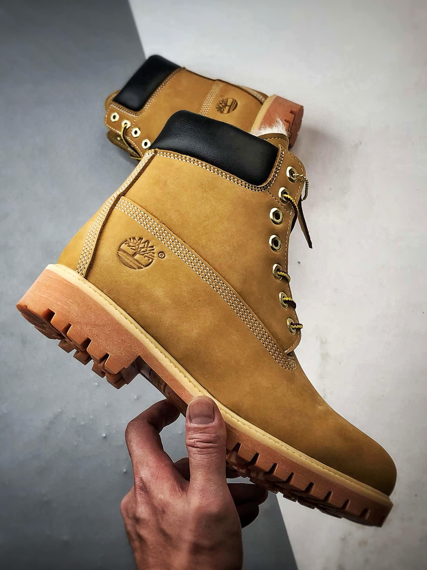450 Timberland 天伯伦/添柏岚 顶级莞产批次 羊皮毛一体高帮经典款