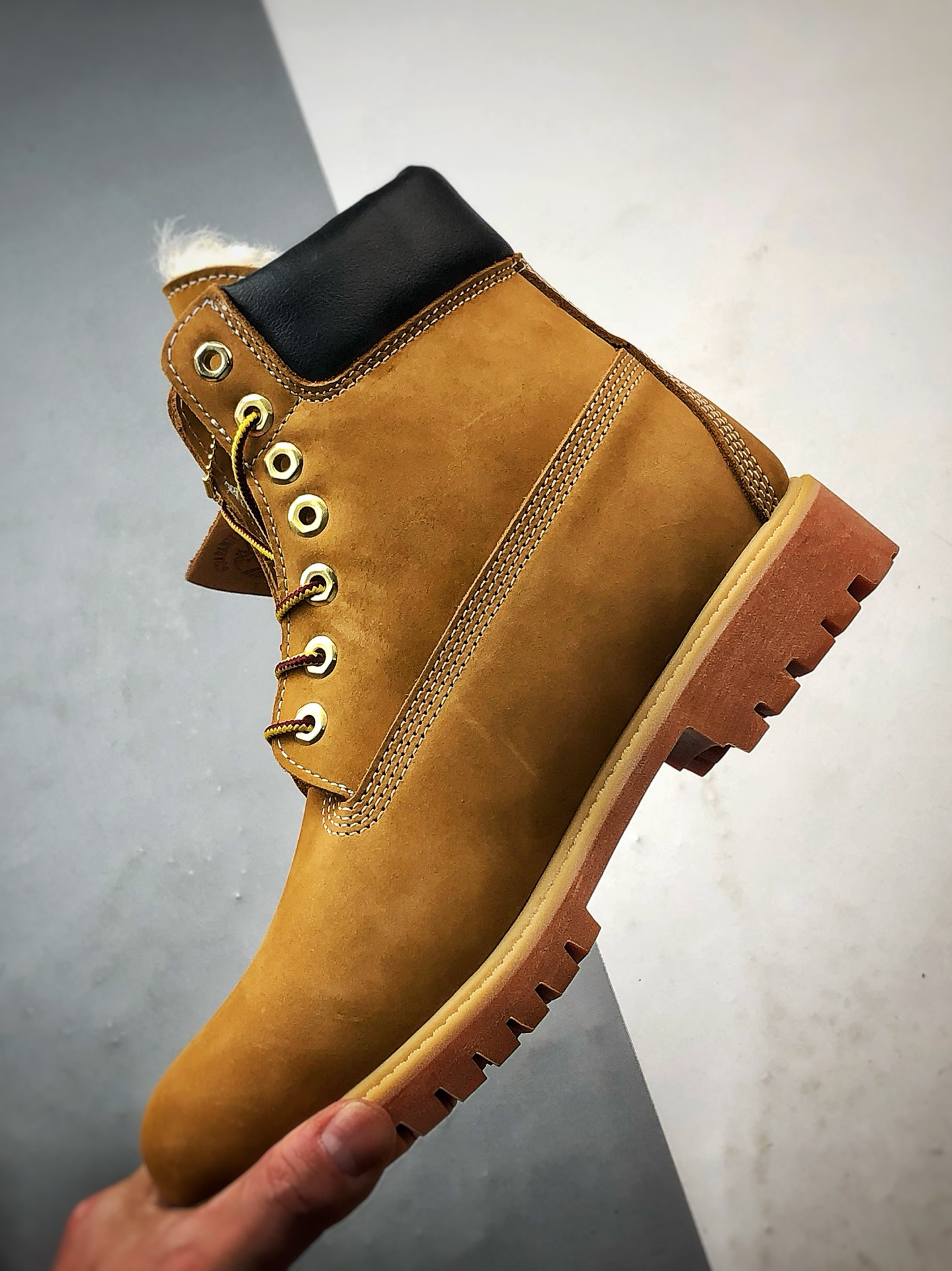 450 Timberland 天伯伦/添柏岚 顶级莞产批次 羊皮毛一体高帮经典款