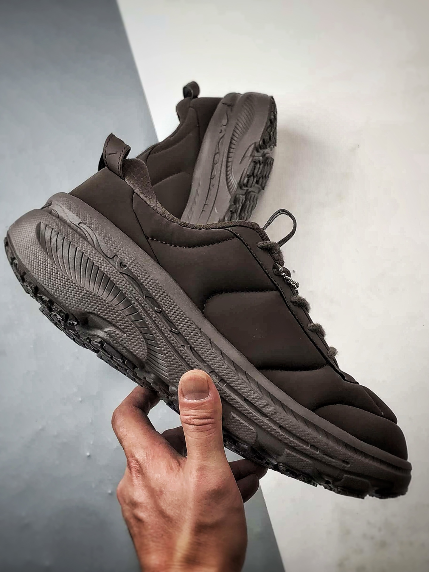 210 MARNI x Hoka One One Bondi B3LS 深棕色 跨界联名低帮户外越野面包跑步鞋 1170631-BRKN