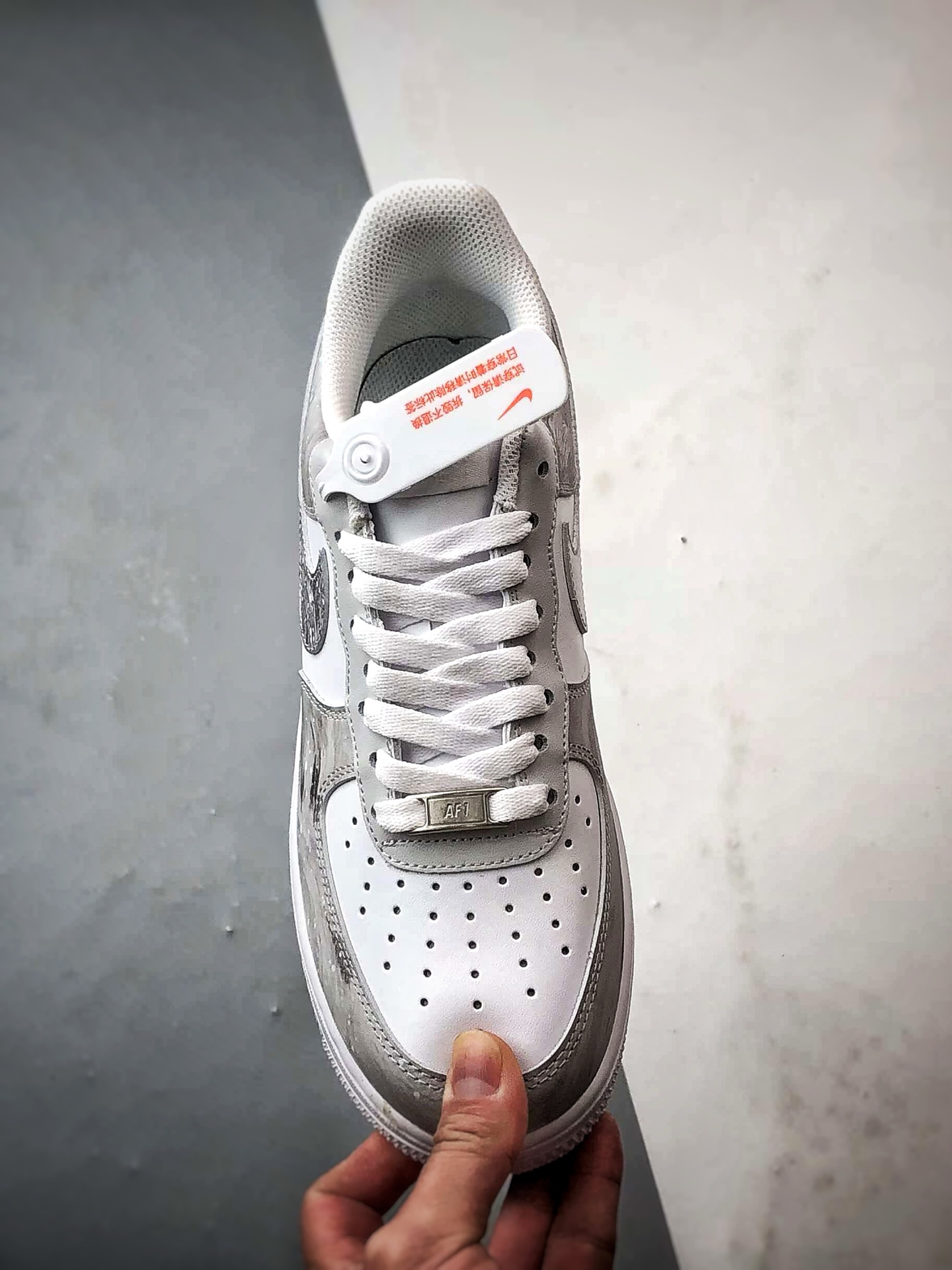定制球鞋 Air Force 1 Low 银河序 白灰 经典休闲运动板鞋 ZH0316-131