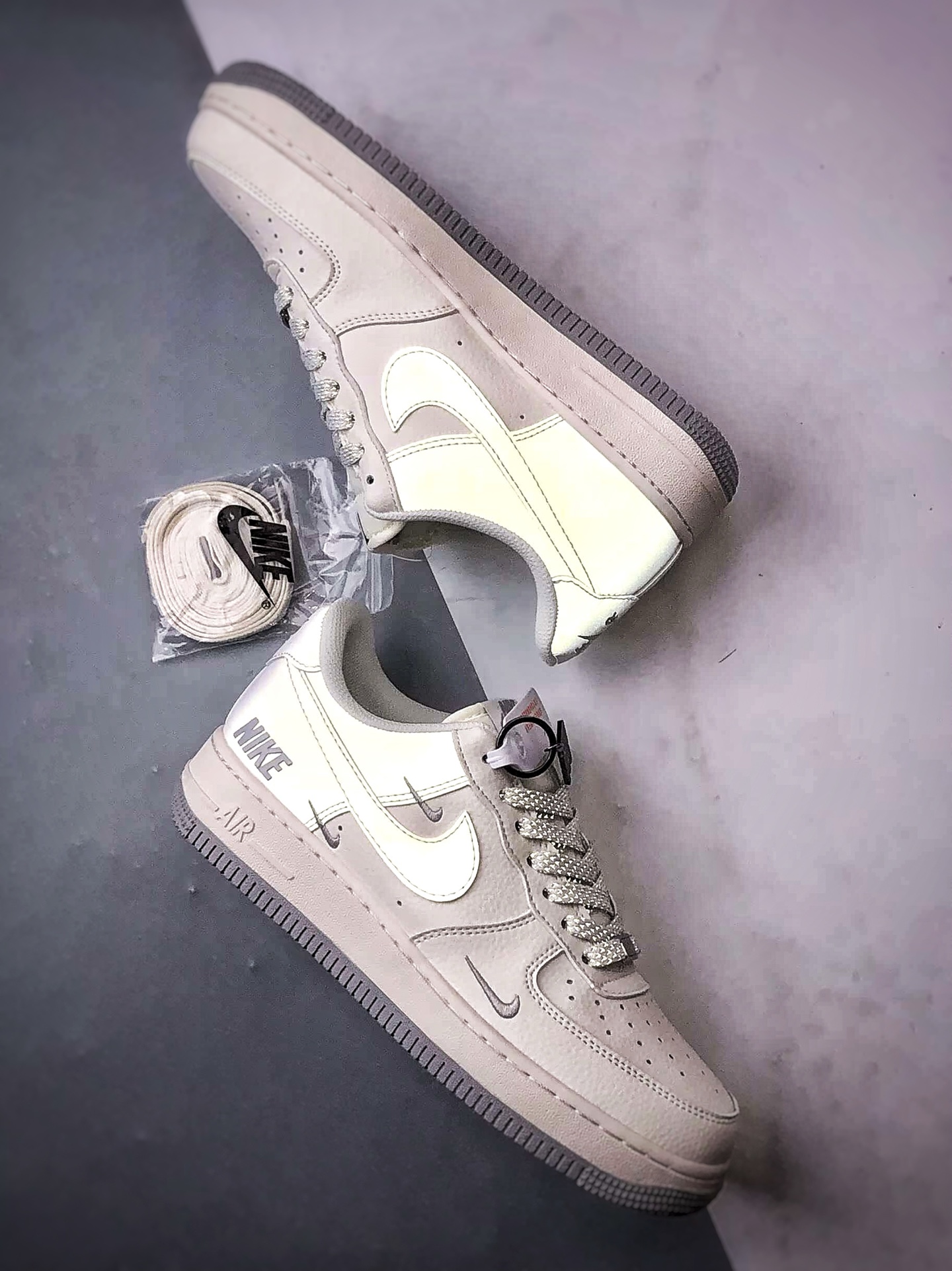 Air Force 1 '07 Low 米白灰3M反光 XX3168-185