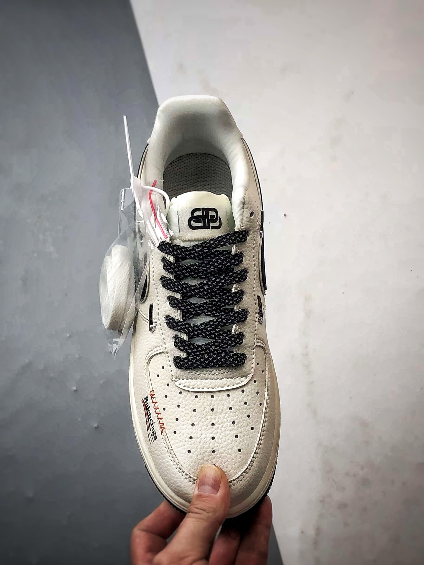 Blcg x Air Force 1 Low 米白黑四小钩 DD1928-309