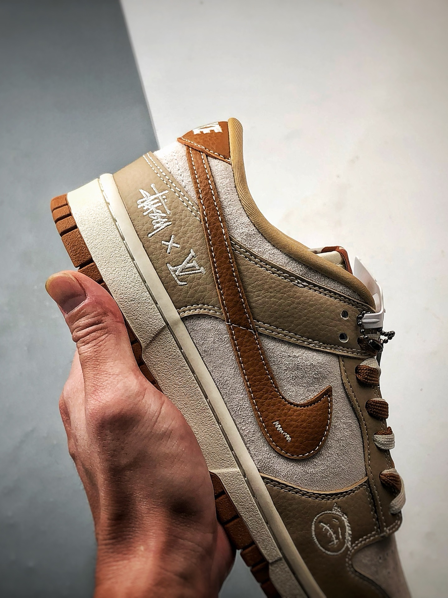 290 NK Dunk Low Retro ”DIY高端定制” 斯图西LV米灰棕 低帮休闲运动板鞋 SG6688-005