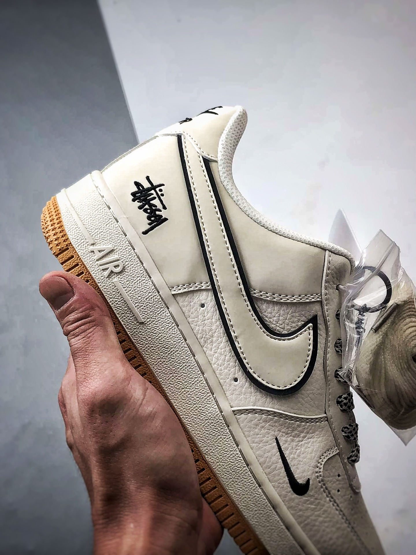 280 Stussy x Air Force 1 Low 3M米白黑 CS5288-055