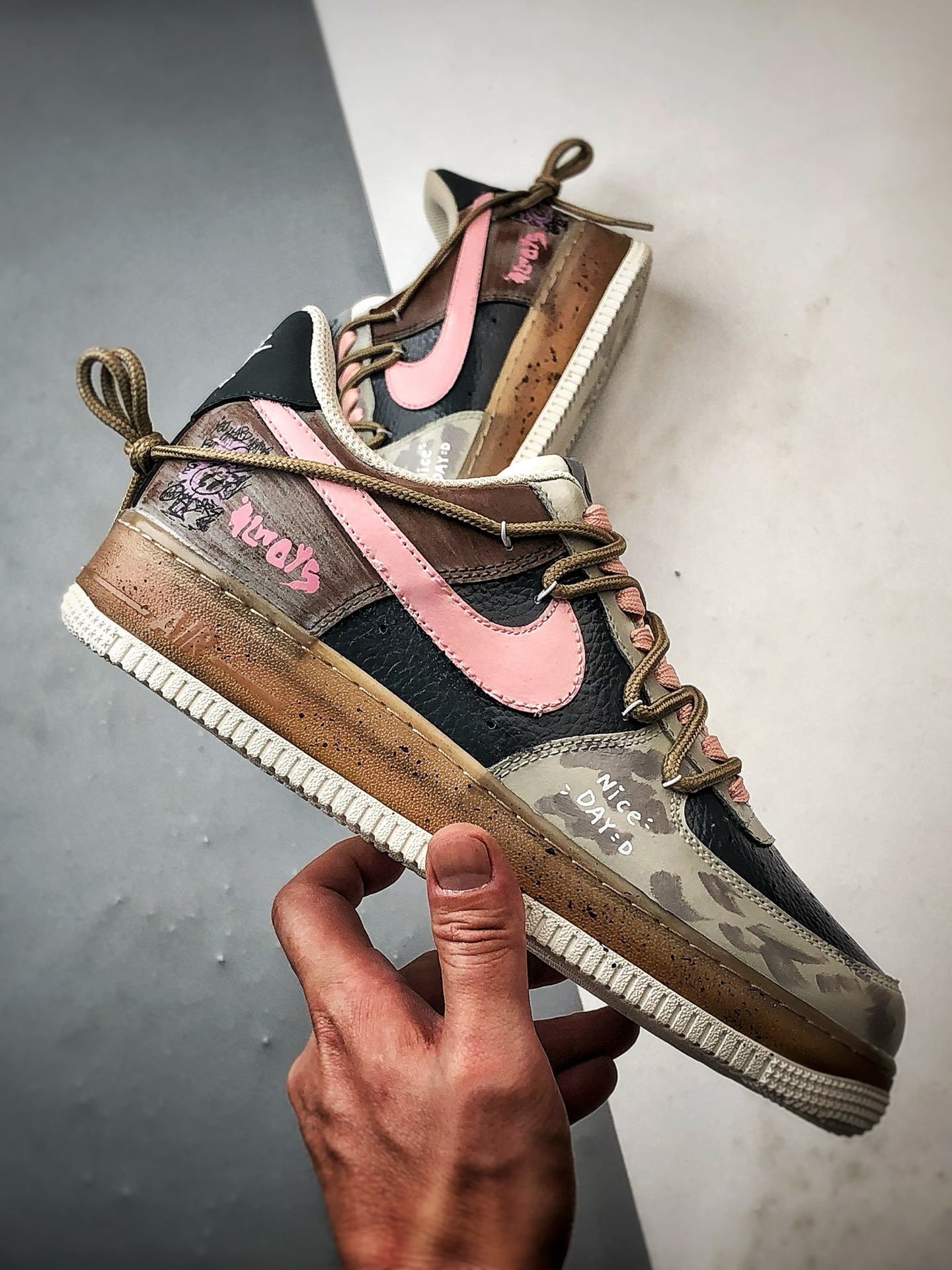 定制球鞋Air Force 1 Low 雾粉日记涂鸦解构 经典休闲运动板鞋 CW1188-680 定制球鞋Air Force 1 Low 雾粉日记涂鸦解构 经典休闲运动板鞋 CW1188-680