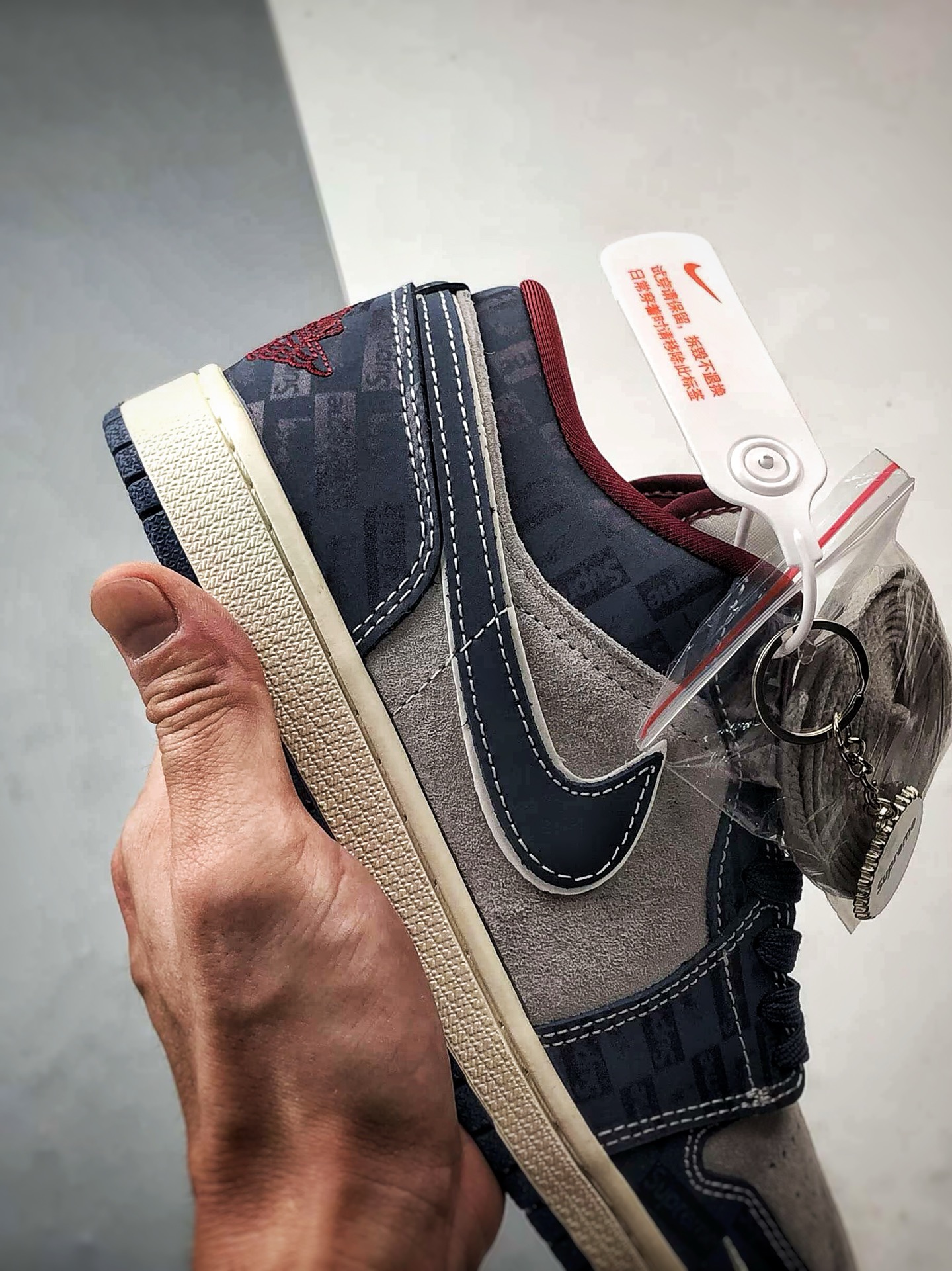 Air Jordan 1 Low ”高端定制” Sup灰蓝红 QG1988-015