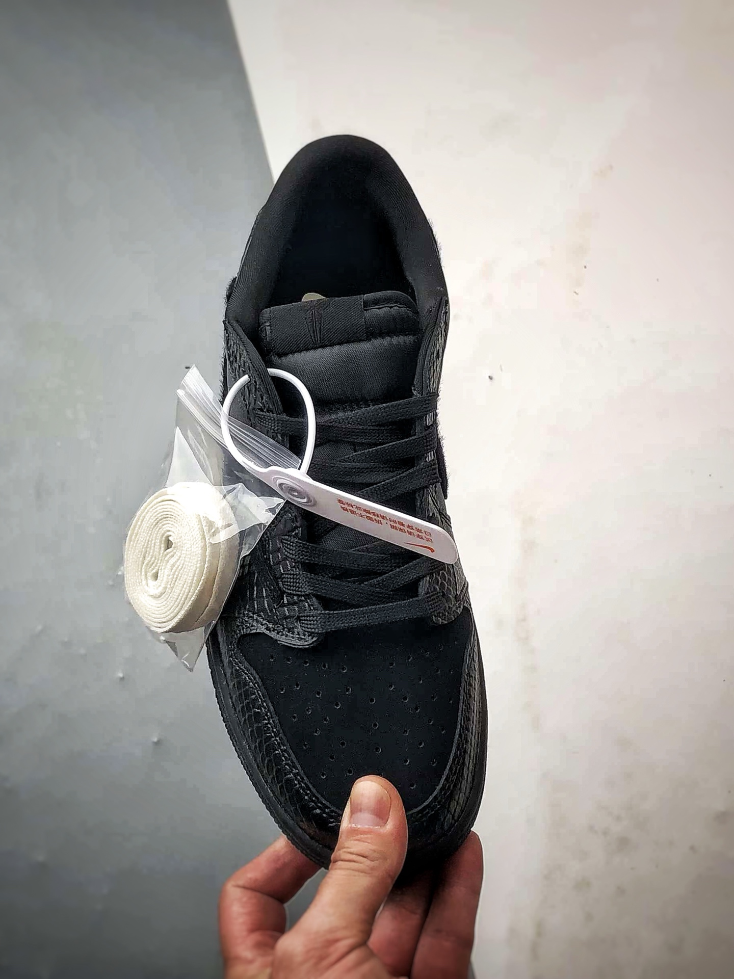 Air Jordan 1 Low ”高端定制” 科比蛇纹黑马毛倒钩 LD2028-039