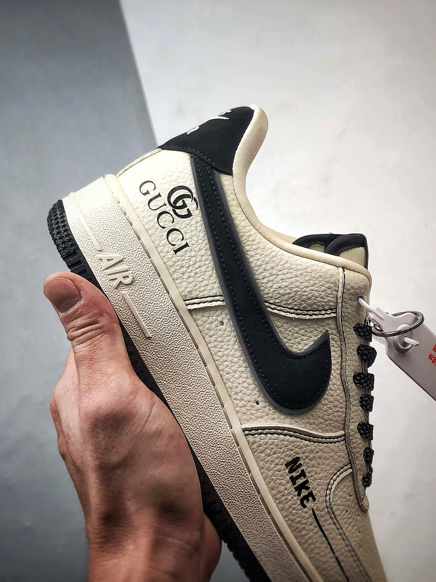 Guccix Air Force 1 Low 米白黑 KJ1688-020 Guccix Air Force 1 Low 米白黑 KJ1688-020